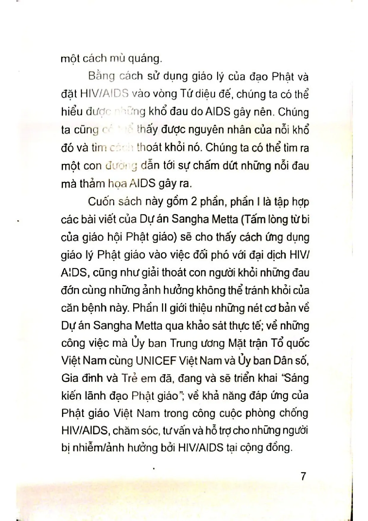 Nội dung trang phụ bản giới thiệu sách Phật giáo trong thời đại nạn dịch AISD