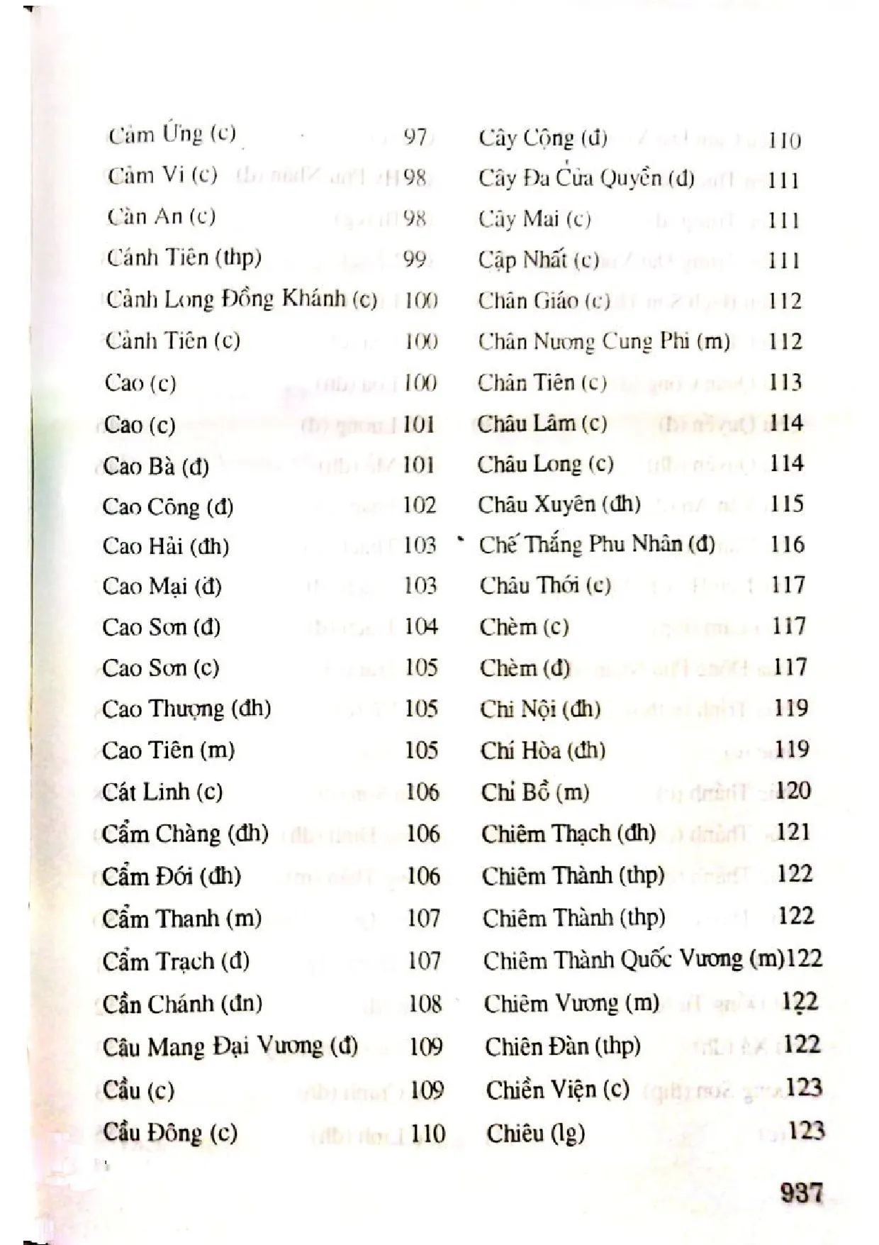 Nội dung trang phụ bản giới thiệu sách Đình chùa lăng tẩm nổi tiếng Việt Nam