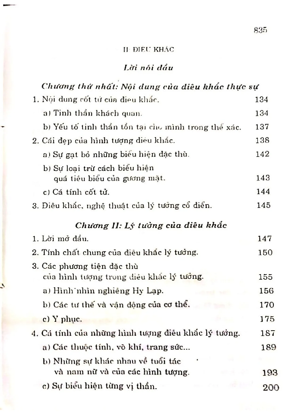 Mục lục chi tiết trang 2 sách Heghen mỹ học tập 2