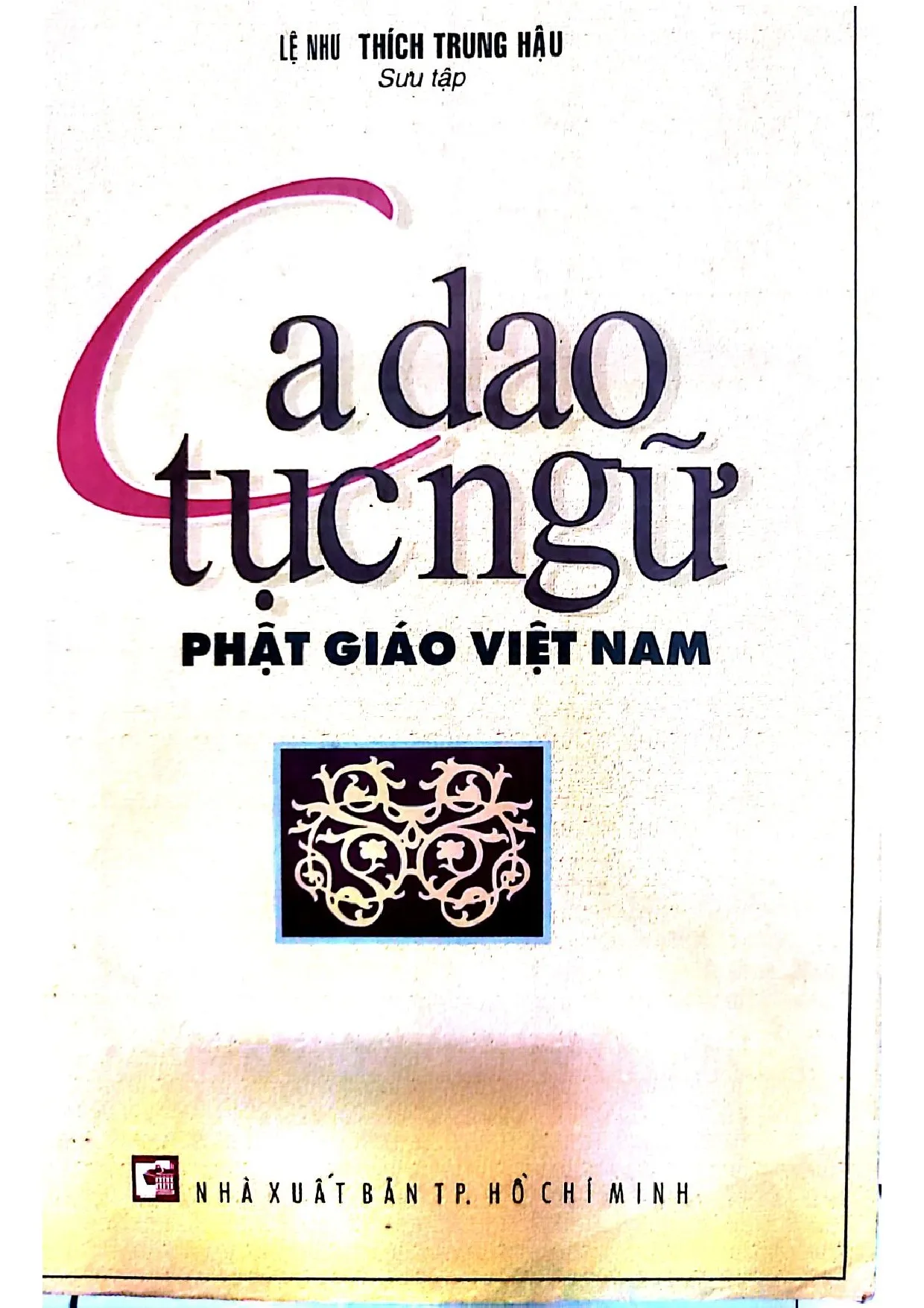 Ảnh bìa của Ca dao tục ngữ phật giáo Việt Nam