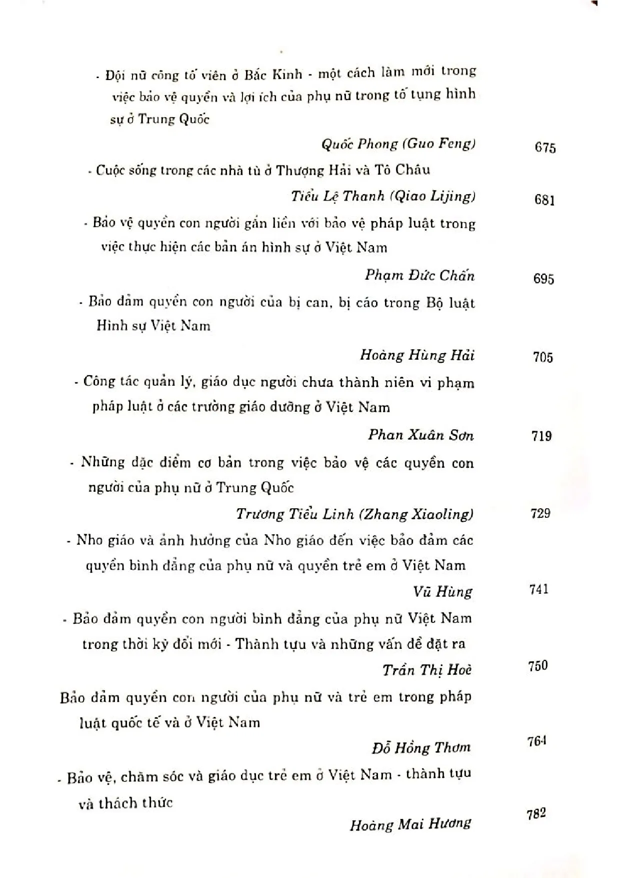 Nội dung mục lục và hình ảnh sách Quyền con người ở Trung Quốc và Việt Nam truyền thống, lý luận và thực tiễn - Trang 6