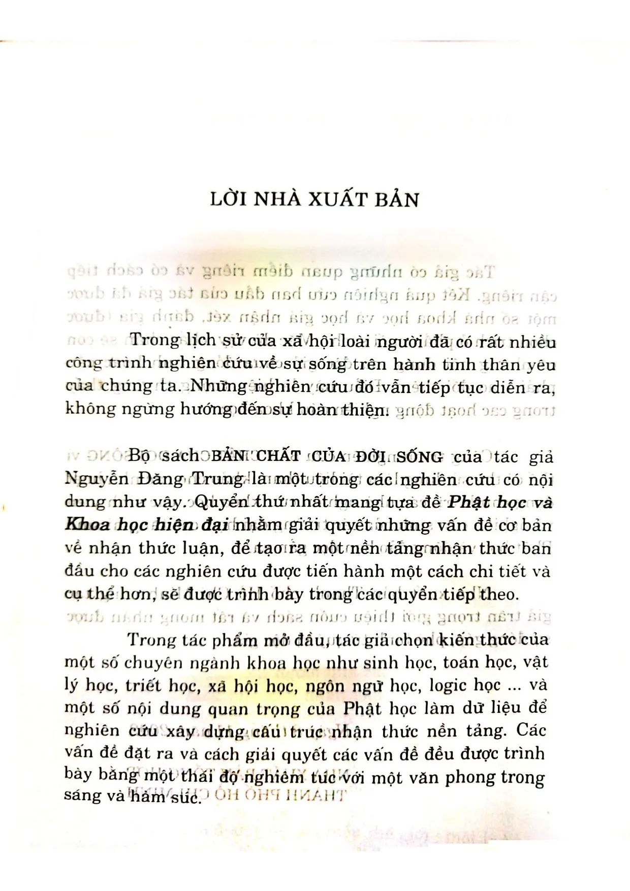 Nội dung mục lục và hình ảnh sách Bản chất của đời sống - Trang 5