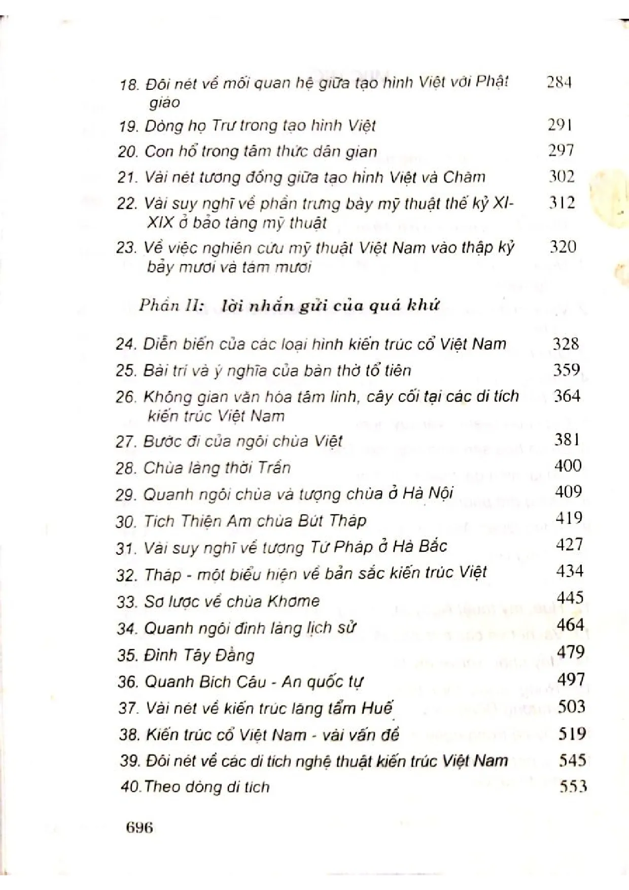 Mục lục chi tiết trang 1 sách Một con đường tiếp cận lịch sử
