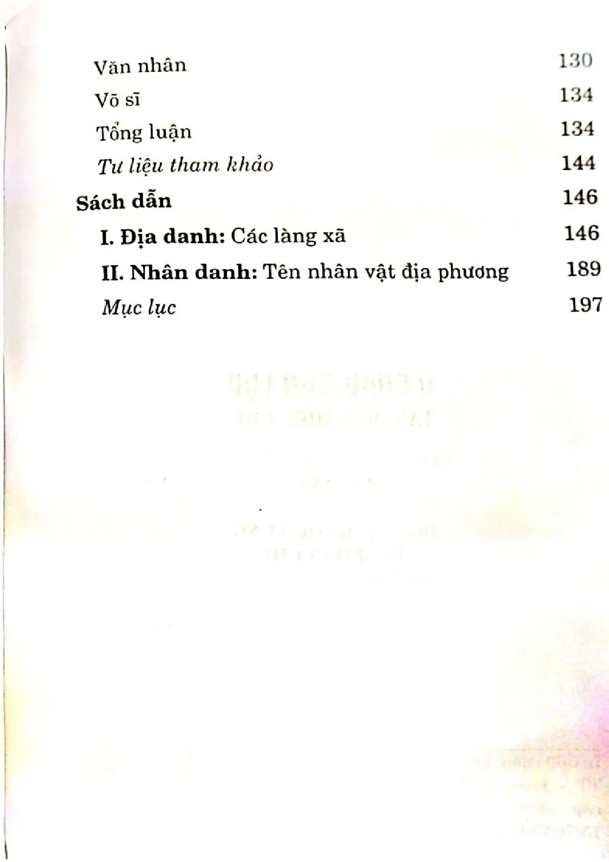 Mục lục chi tiết trang 2 sách Ô châu cận lục