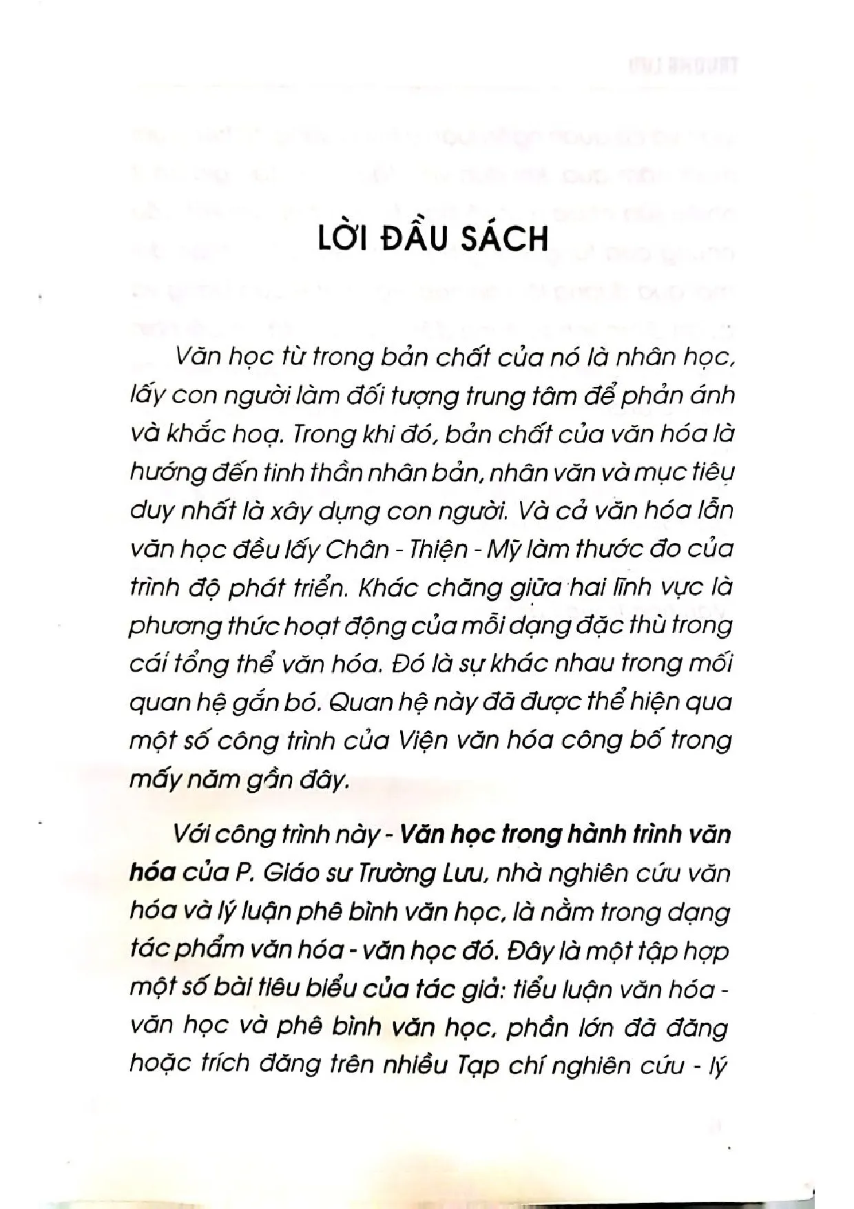 Mục lục chi tiết trang 3 sách Văn học trong hành trình văn hóa