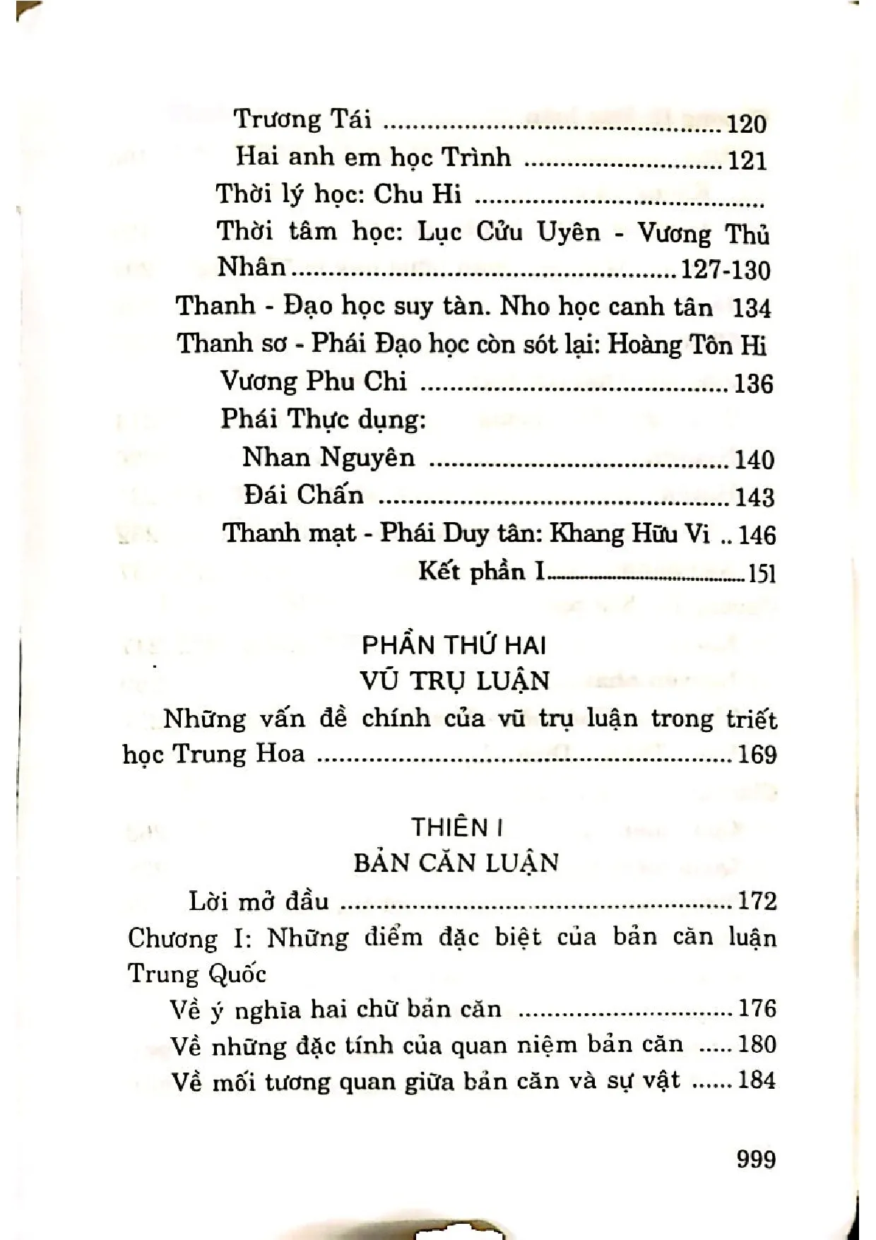 Mục lục chi tiết trang 2 sách Đại cương triết học Trung Quốc