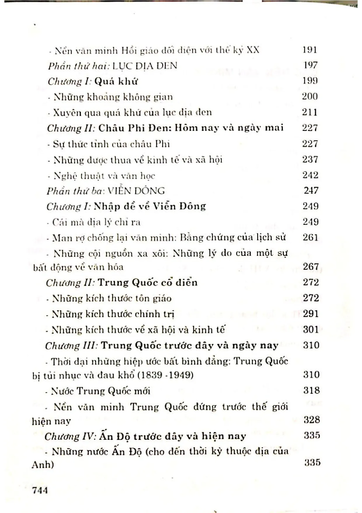 Mục lục chi tiết trang 2 sách Tìm hiểu các nền văn minh trên thế giới