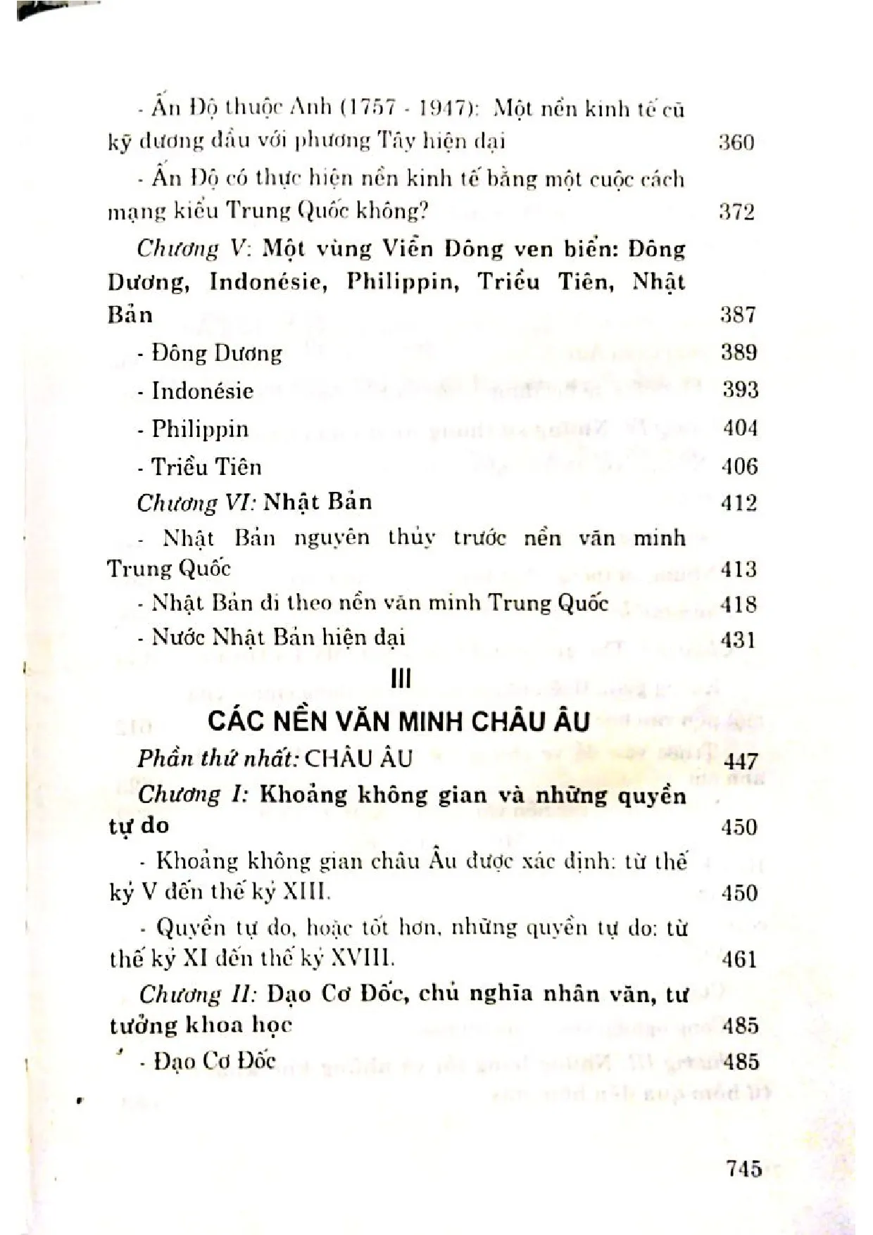 Mục lục chi tiết trang 3 sách Tìm hiểu các nền văn minh trên thế giới