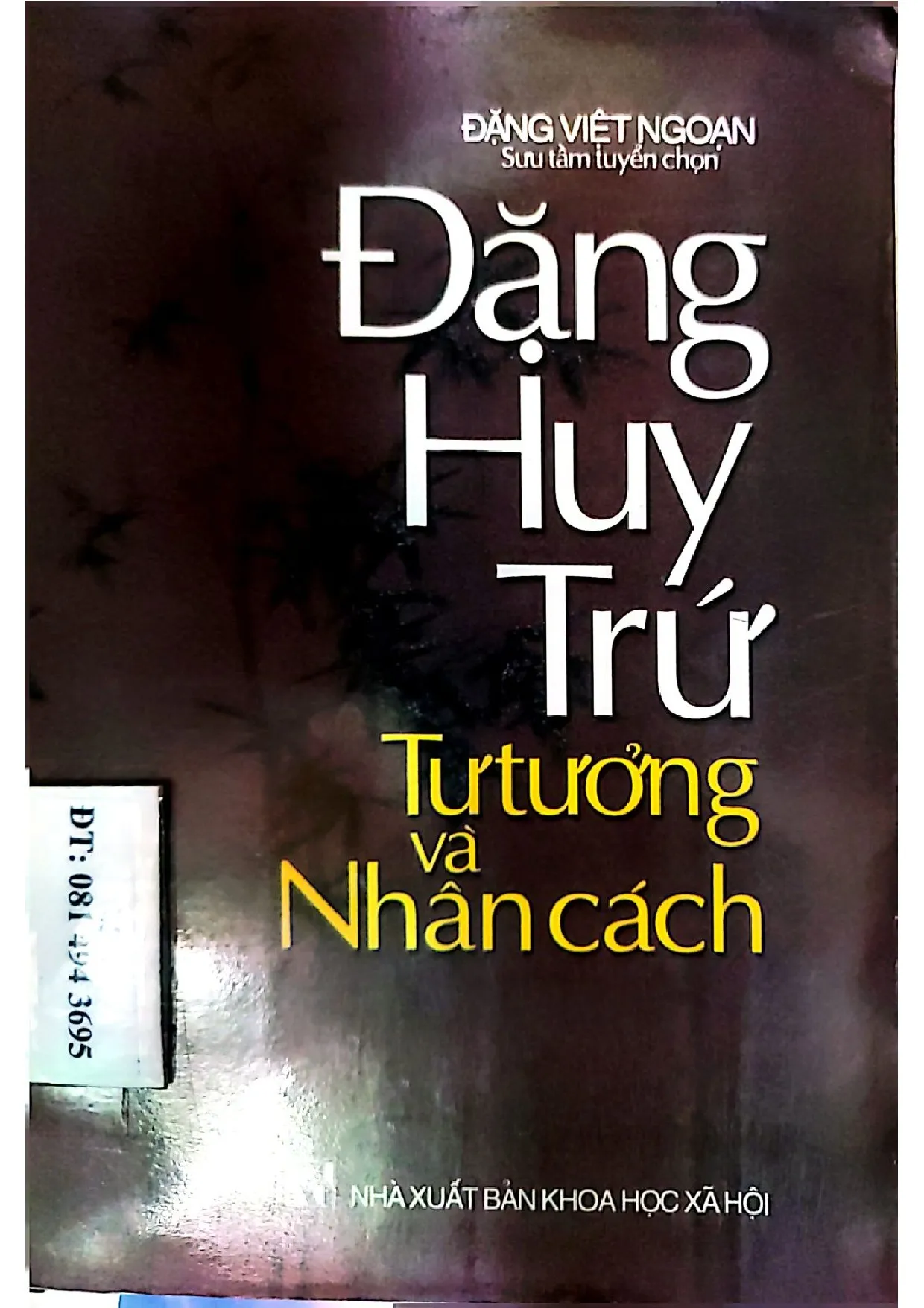 Ảnh bìa của Đặng Huy Trứ tư tưởng và nhân cách