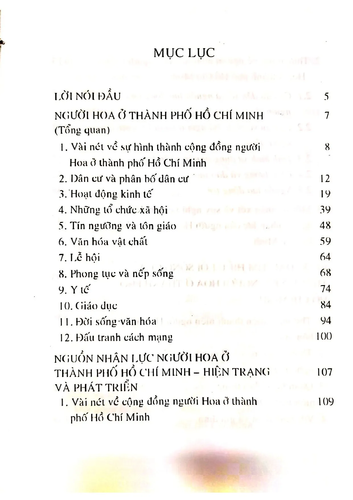 Trang bìa chính thức sách Người Hoa ở Nam Bộ