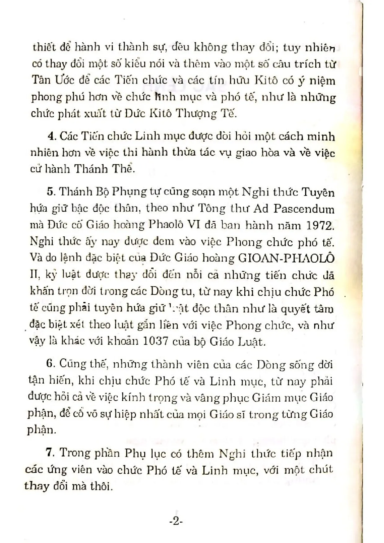 Mục lục chi tiết trang 3 sách Nghi thức phong chức