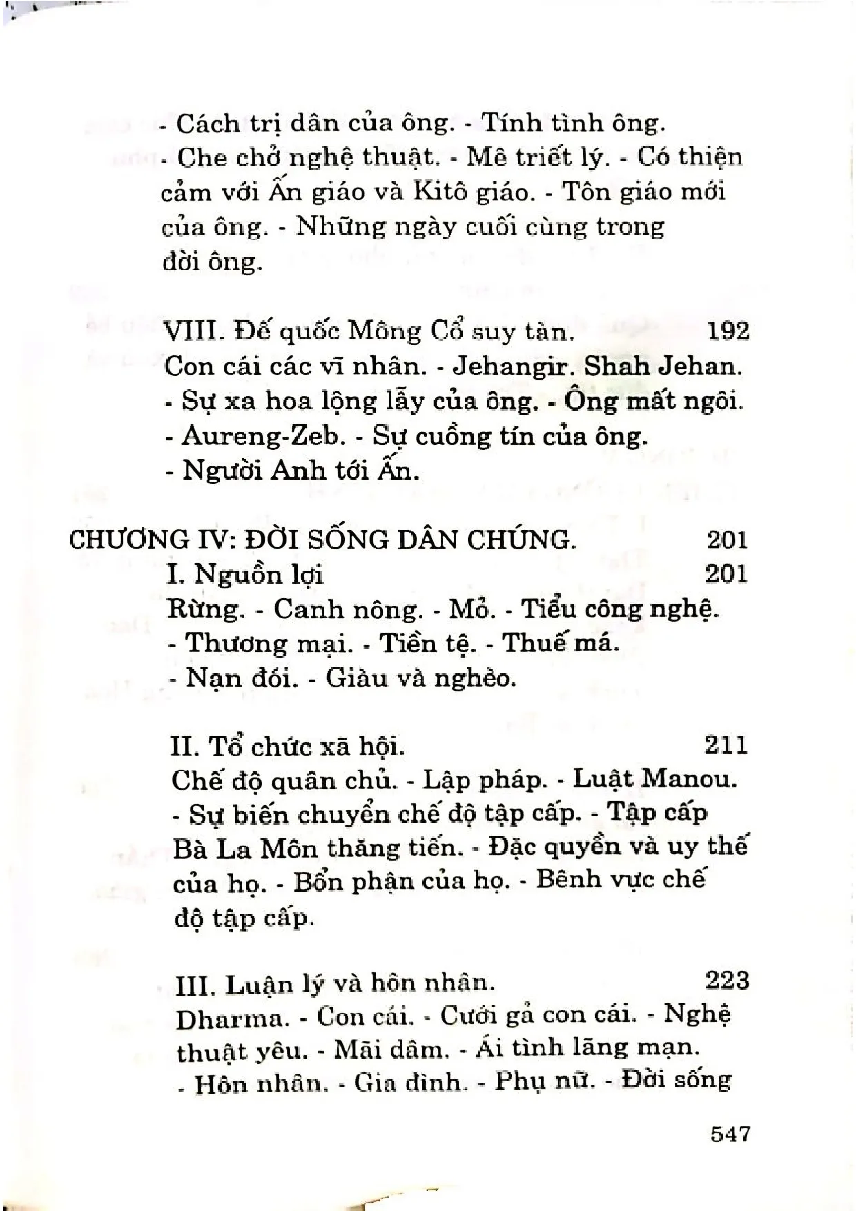 Nội dung trang phụ bản giới thiệu sách Lịch sử văn minh Ấn Độ