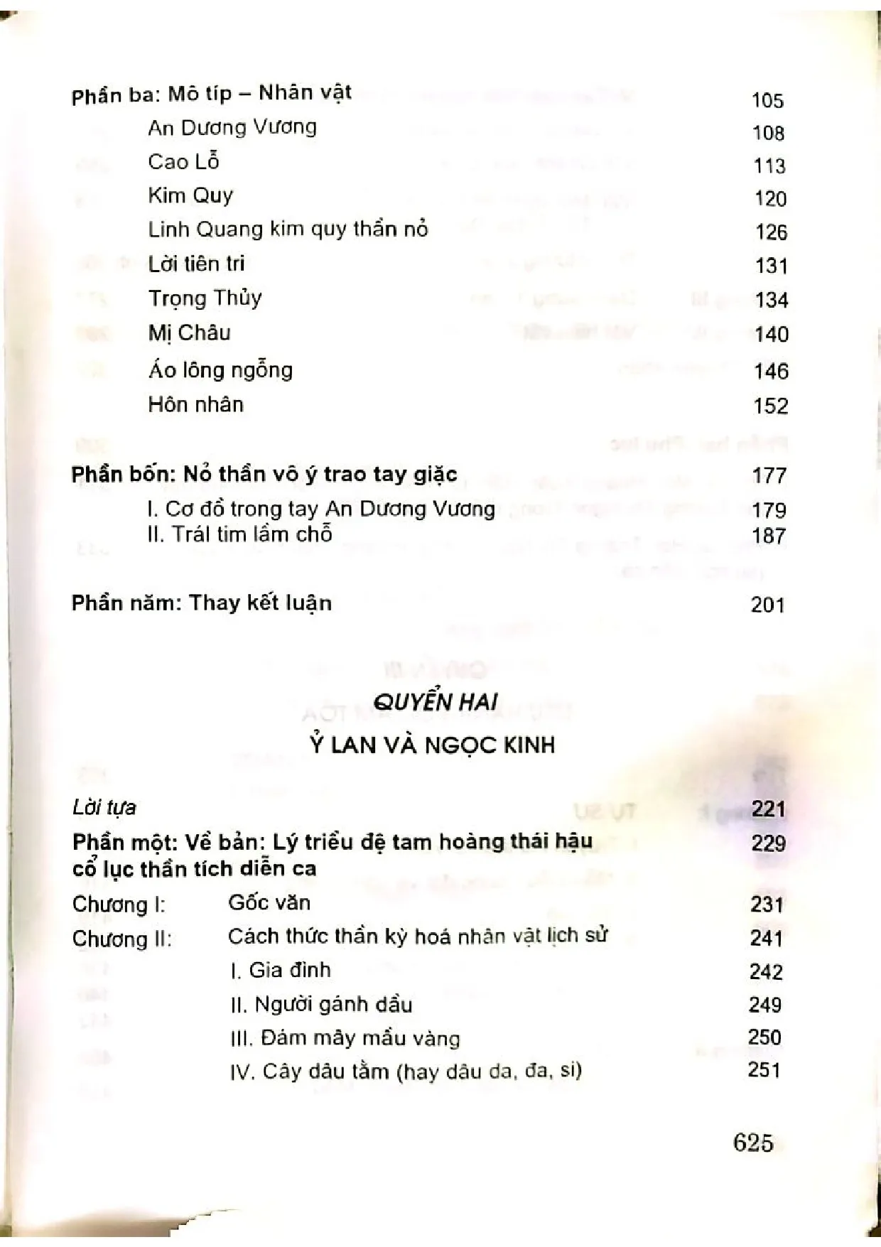 Mục lục chi tiết trang 1 sách Văn hóa thánh mẫu