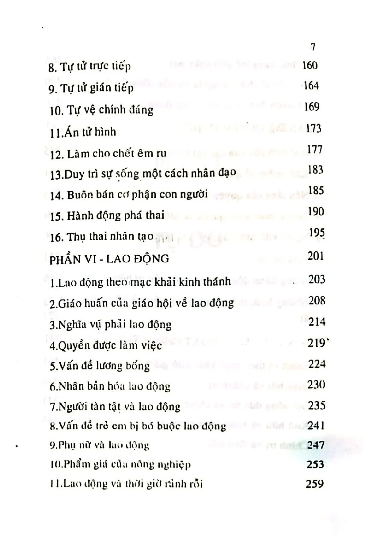 Mục lục chi tiết trang 2 sách Những vấn đề lớn của Ki tô hữu trong thế giới ngày nay