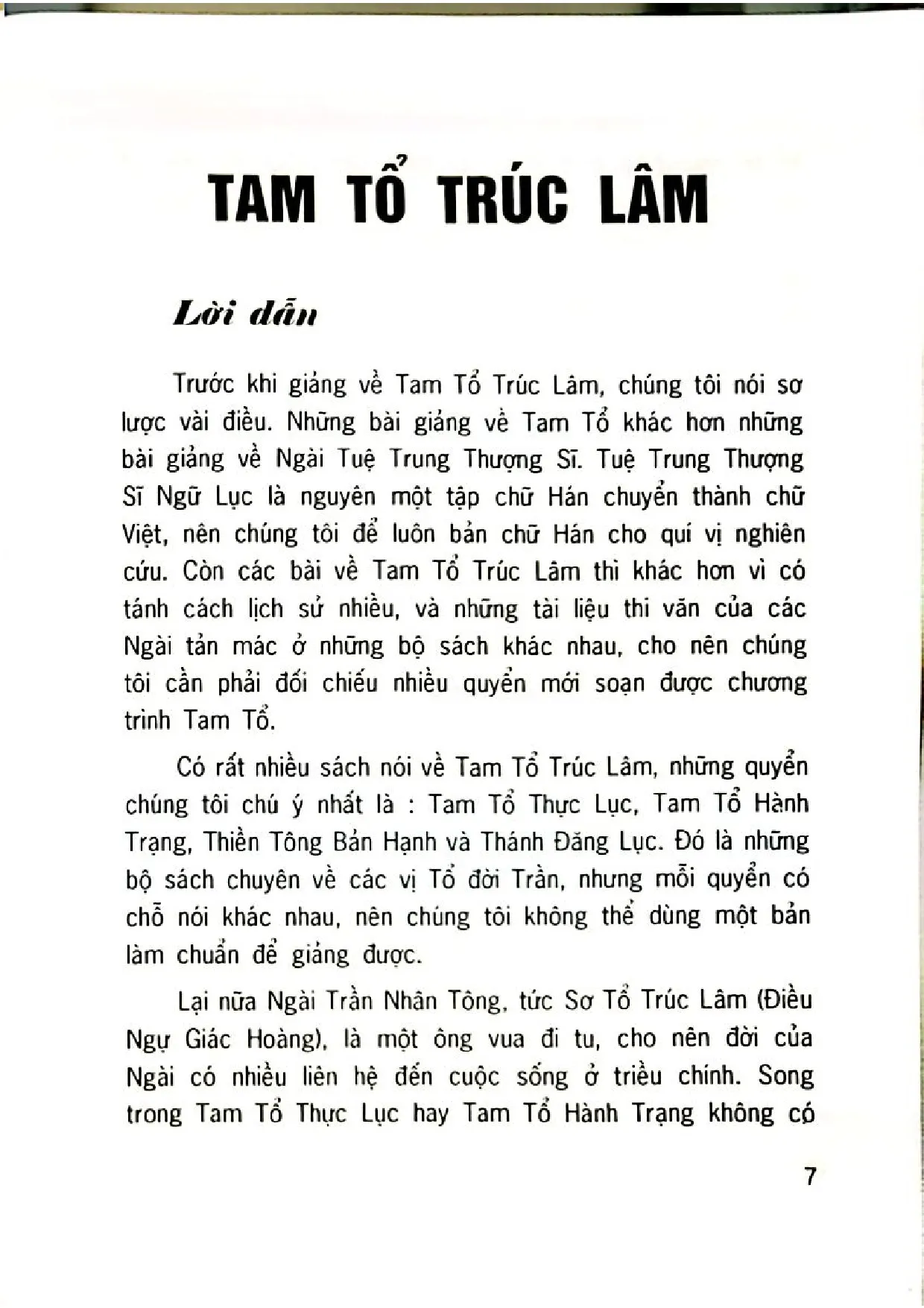 Nội dung mục lục và hình ảnh sách Tam tổ Trúc lâm giảng giải - Trang 5
