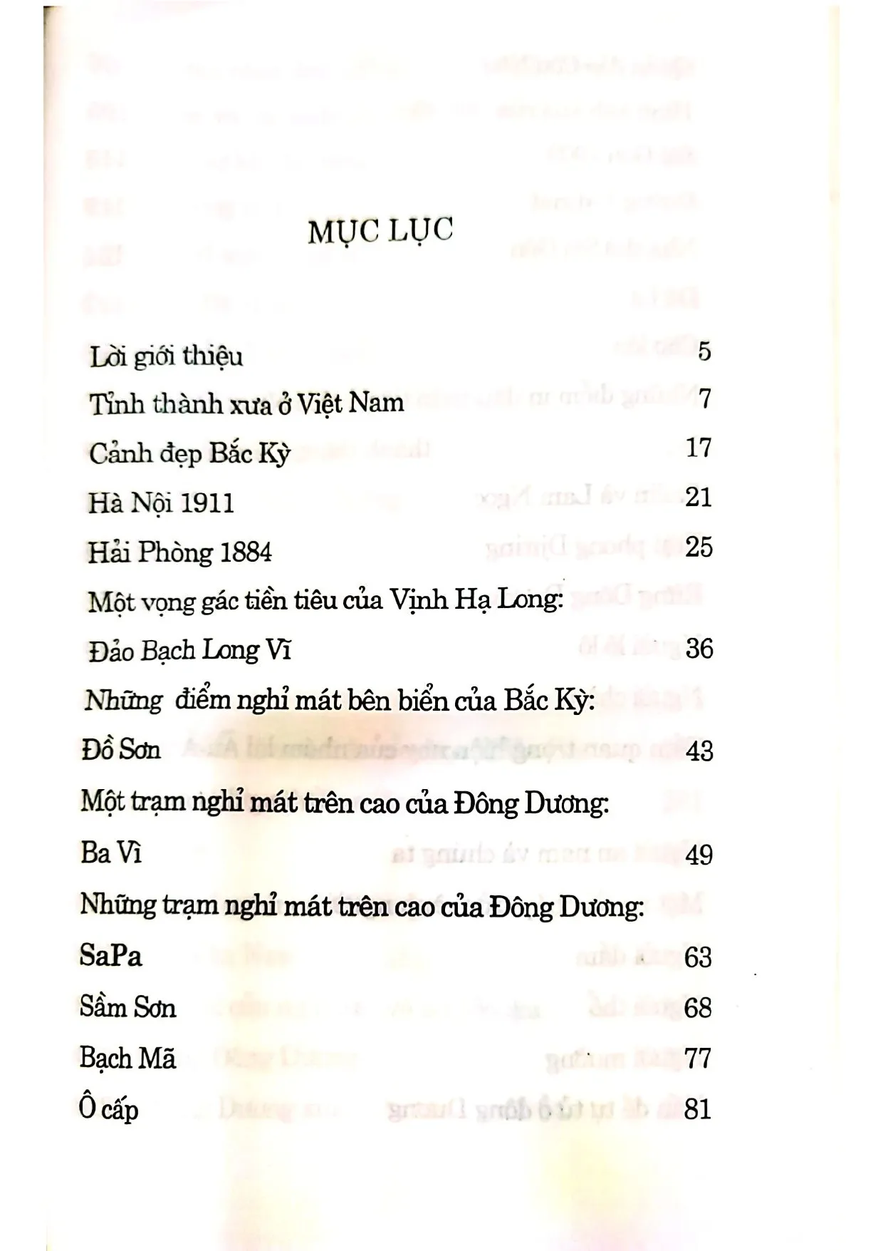 Trang bìa chính thức sách Tỉnh thành xưa ở Việt Nam