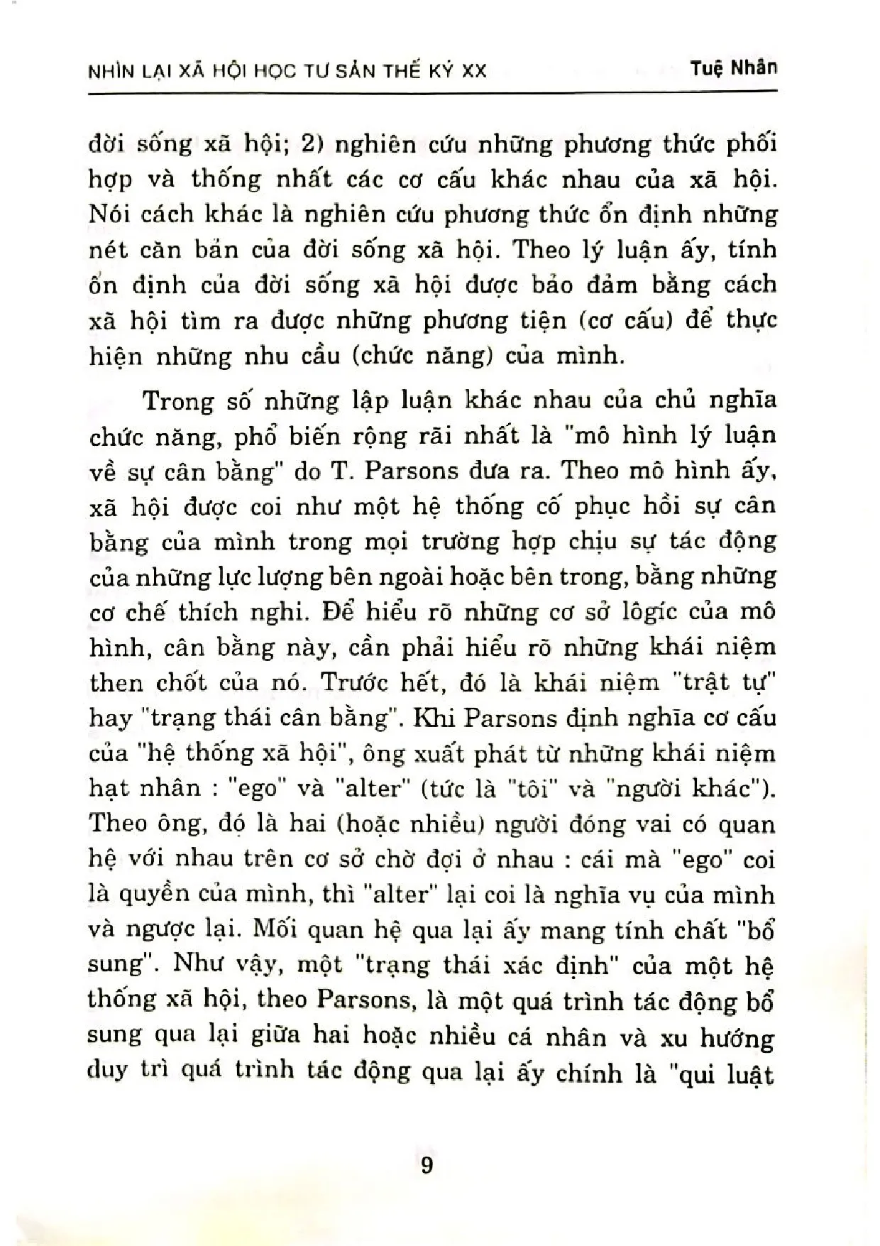 Nội dung mục lục và hình ảnh sách Nhìn lại xã hội học tư sản thế kỷ XX - Trang 5