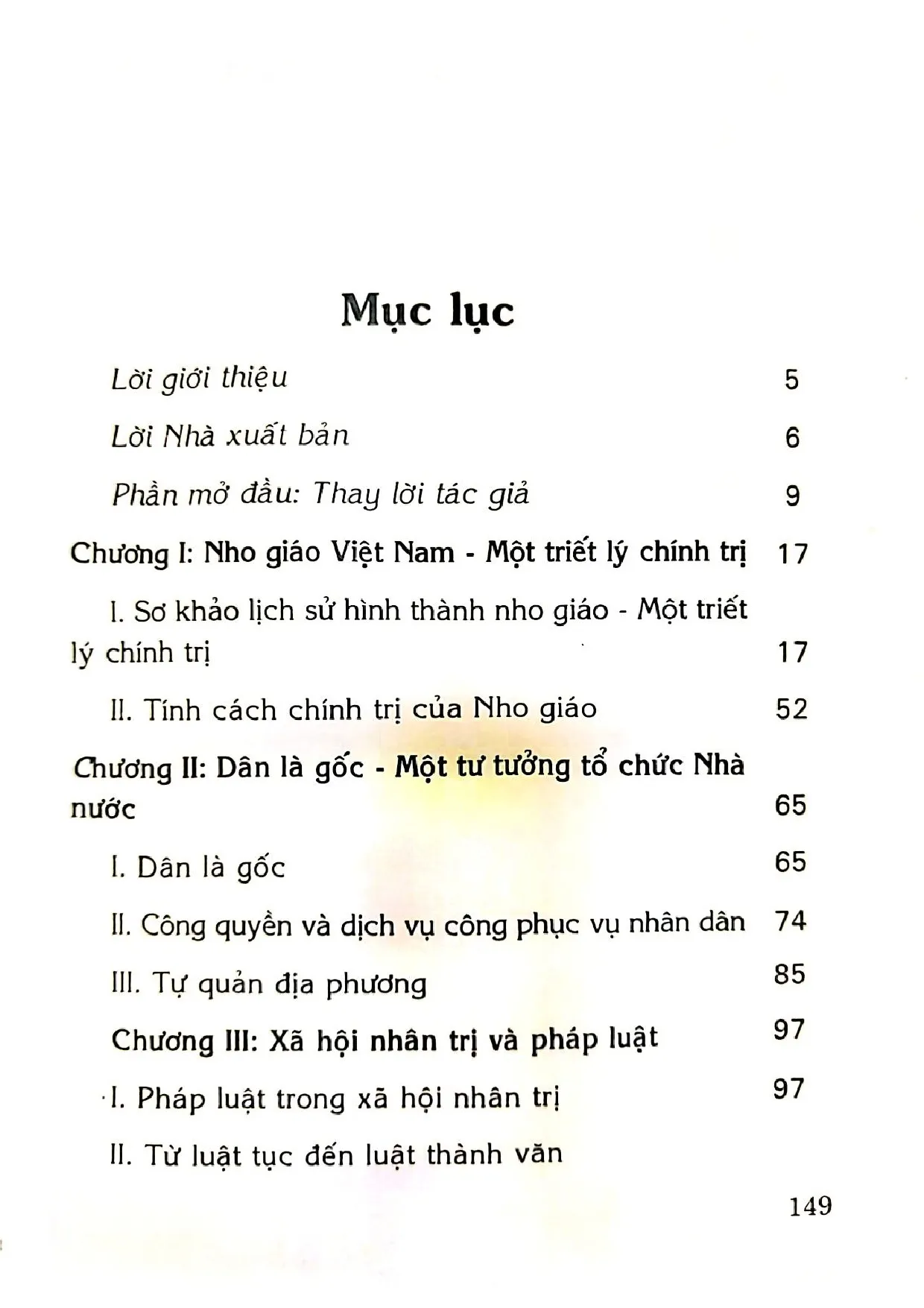 Trang bìa chính thức sách Pháp luật và những nhân tố tích cực của nho giáo