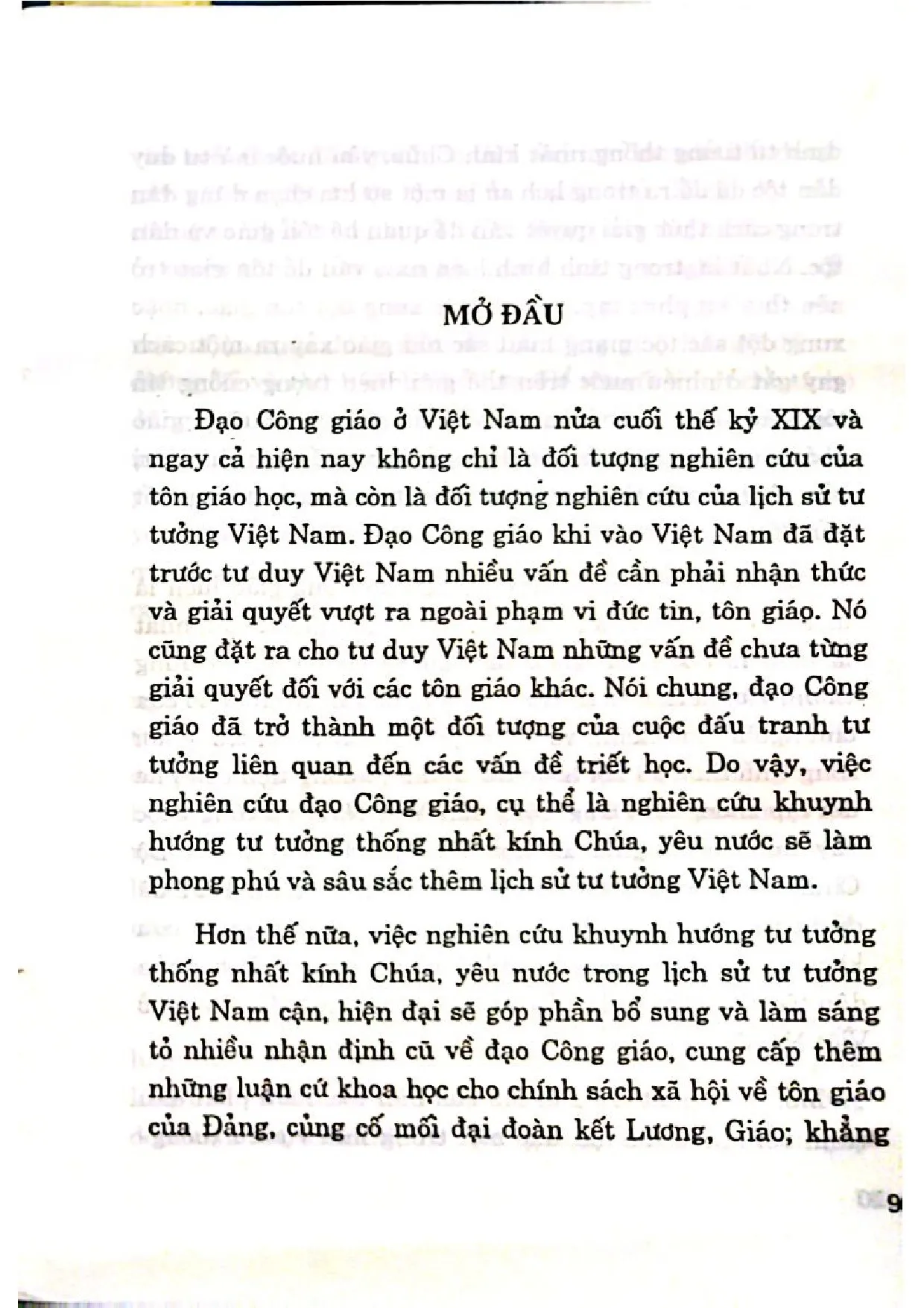 Nội dung trang phụ bản giới thiệu sách Sự thống nhất giữa chúa và yêu nước trong lịch sử tư tưởng Việt Nam thời cận, hiện đại