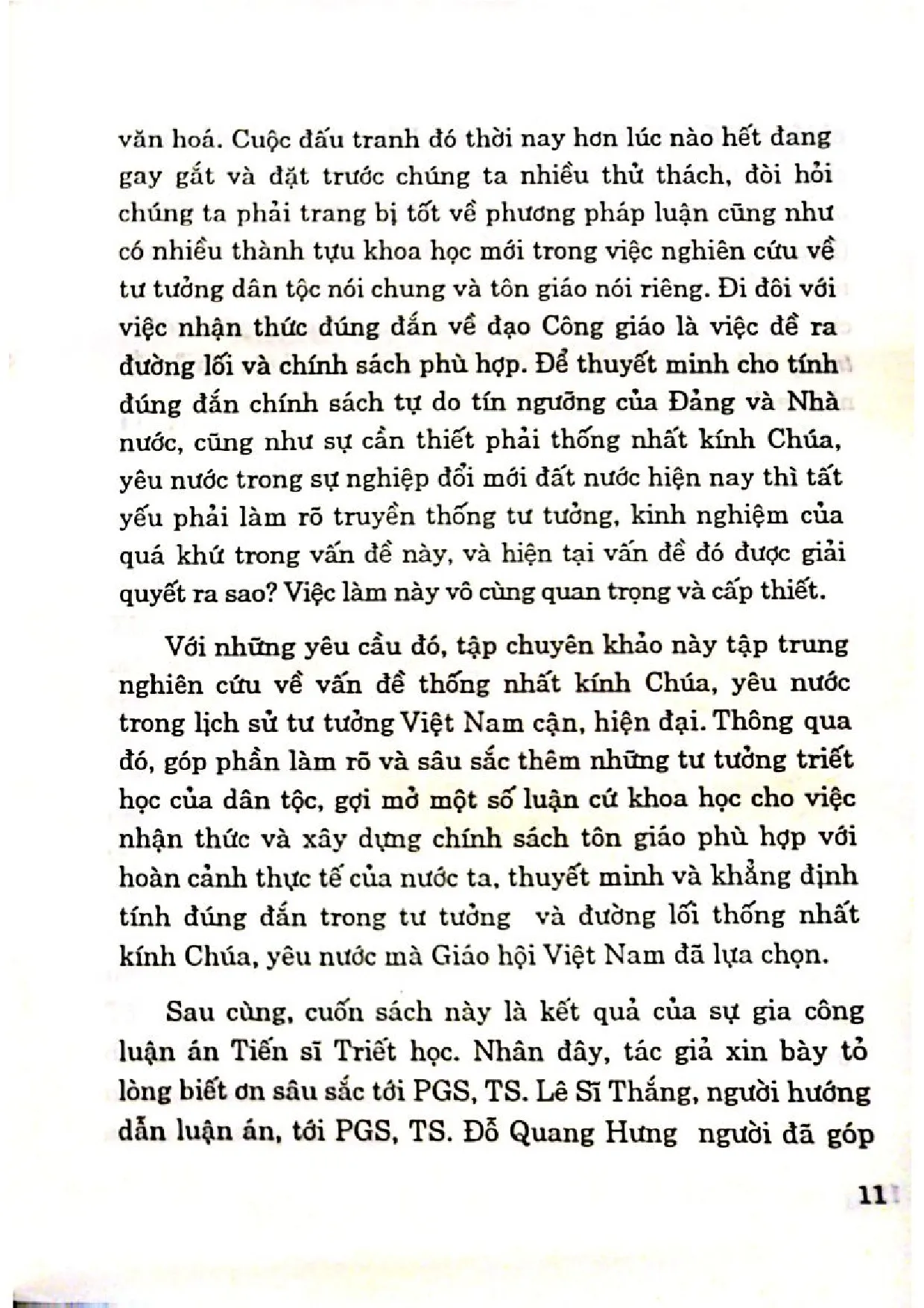 Nội dung mục lục và hình ảnh sách Sự thống nhất giữa chúa và yêu nước trong lịch sử tư tưởng Việt Nam thời cận, hiện đại - Trang 6