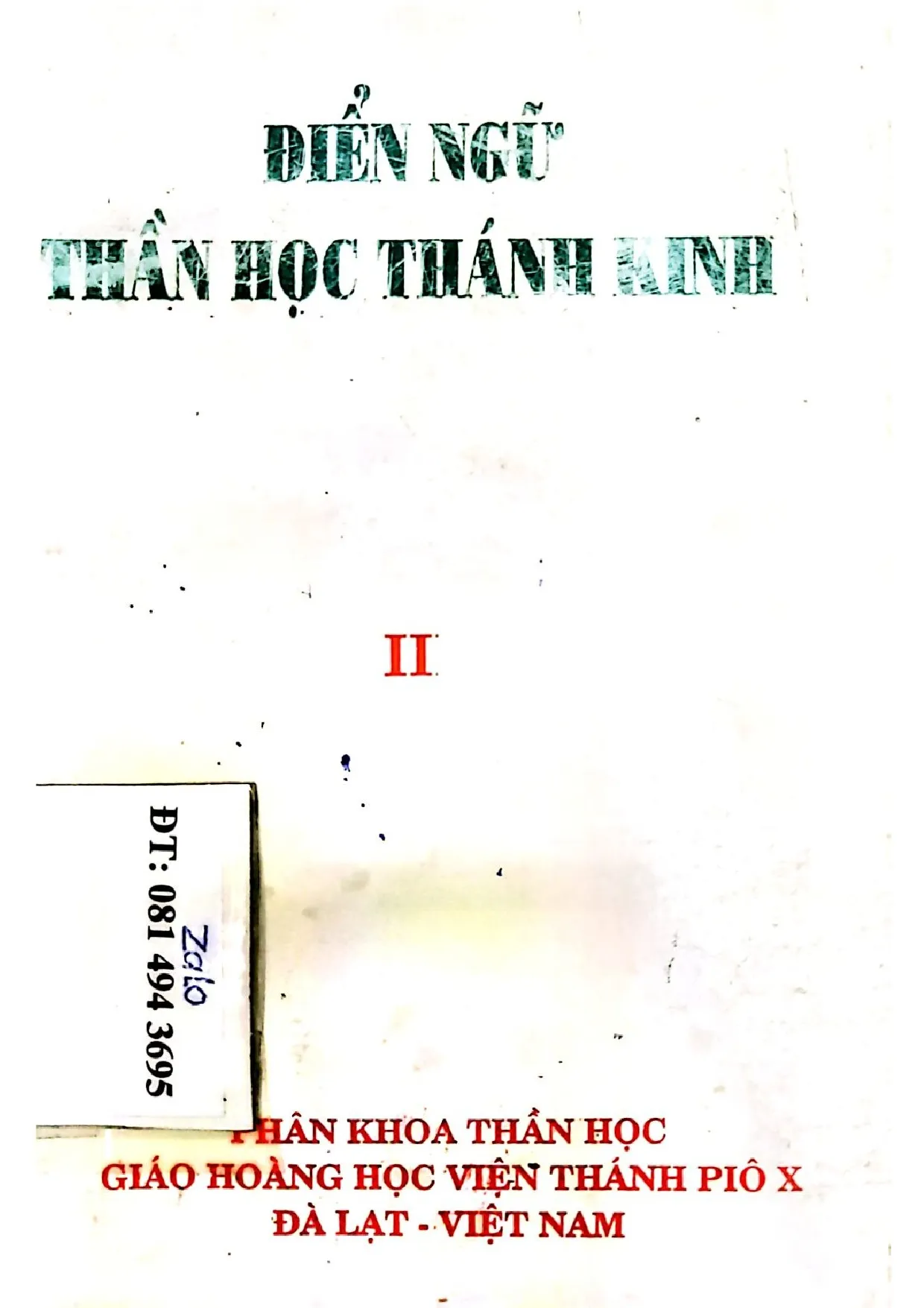 Ảnh bìa của Điên ngữ thần học thánh kinh, tập 2