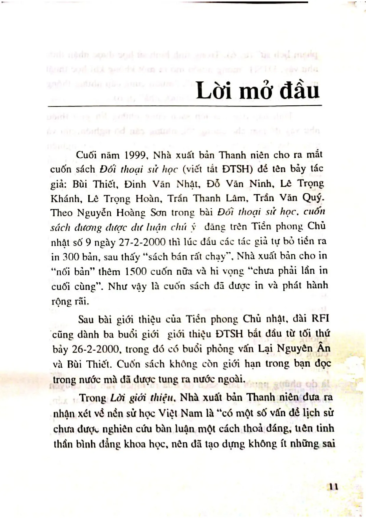 Nội dung mục lục và hình ảnh sách Thực chất của đối thoại sử học - Trang 5