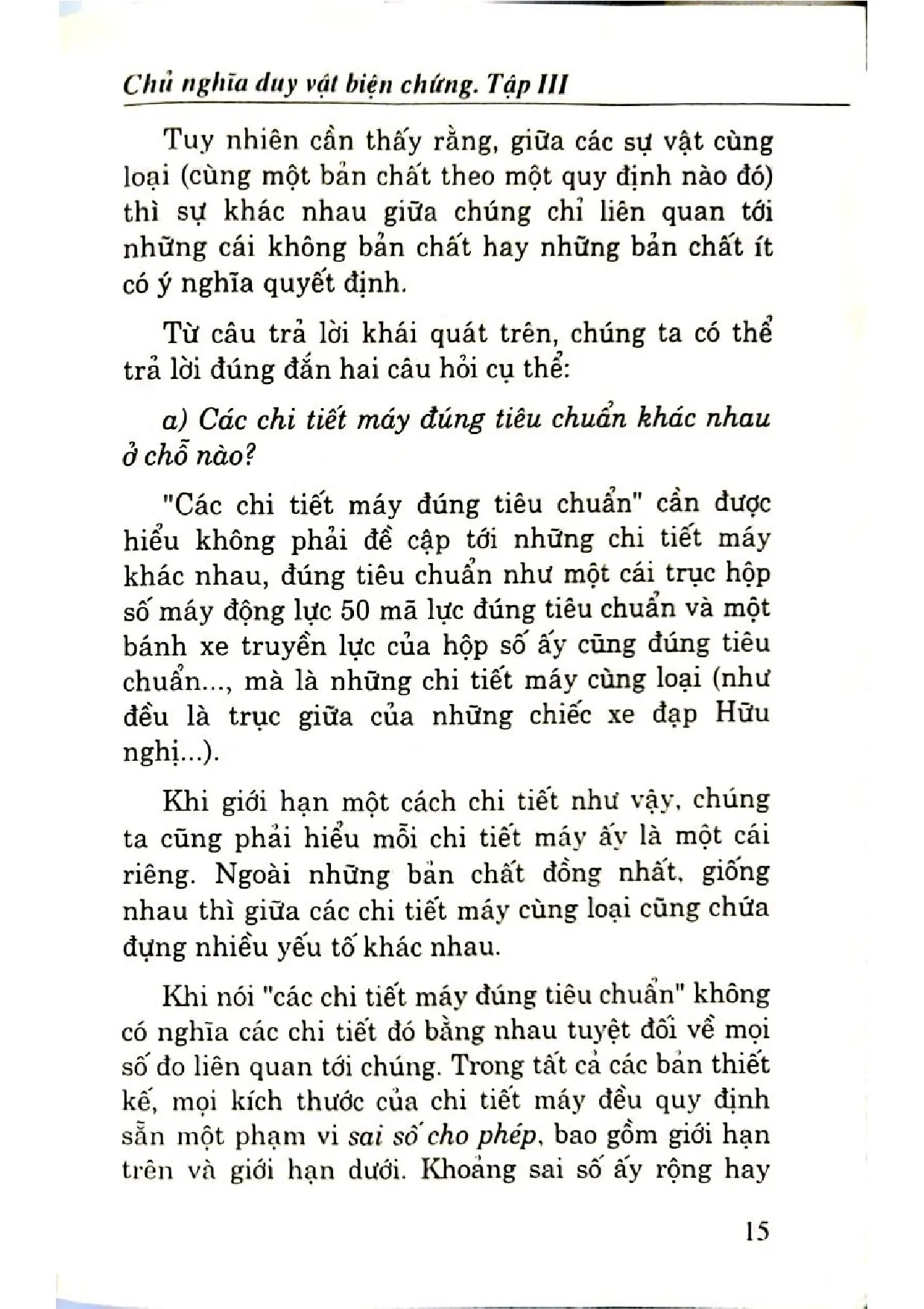 Nội dung mục lục và hình ảnh sách Câu hỏi và bài tập triết học chủ nghĩa duy vật biện chứng tập 3 - Trang 5