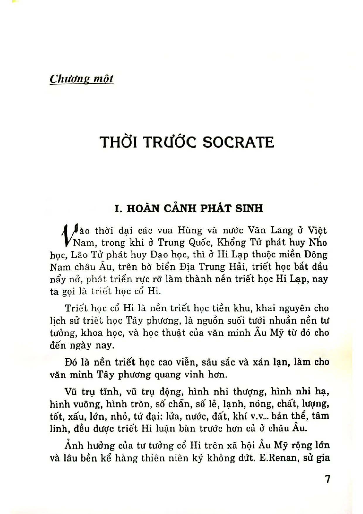 Nội dung trang phụ bản giới thiệu sách Triết học cổ Hy lạp giản yếu