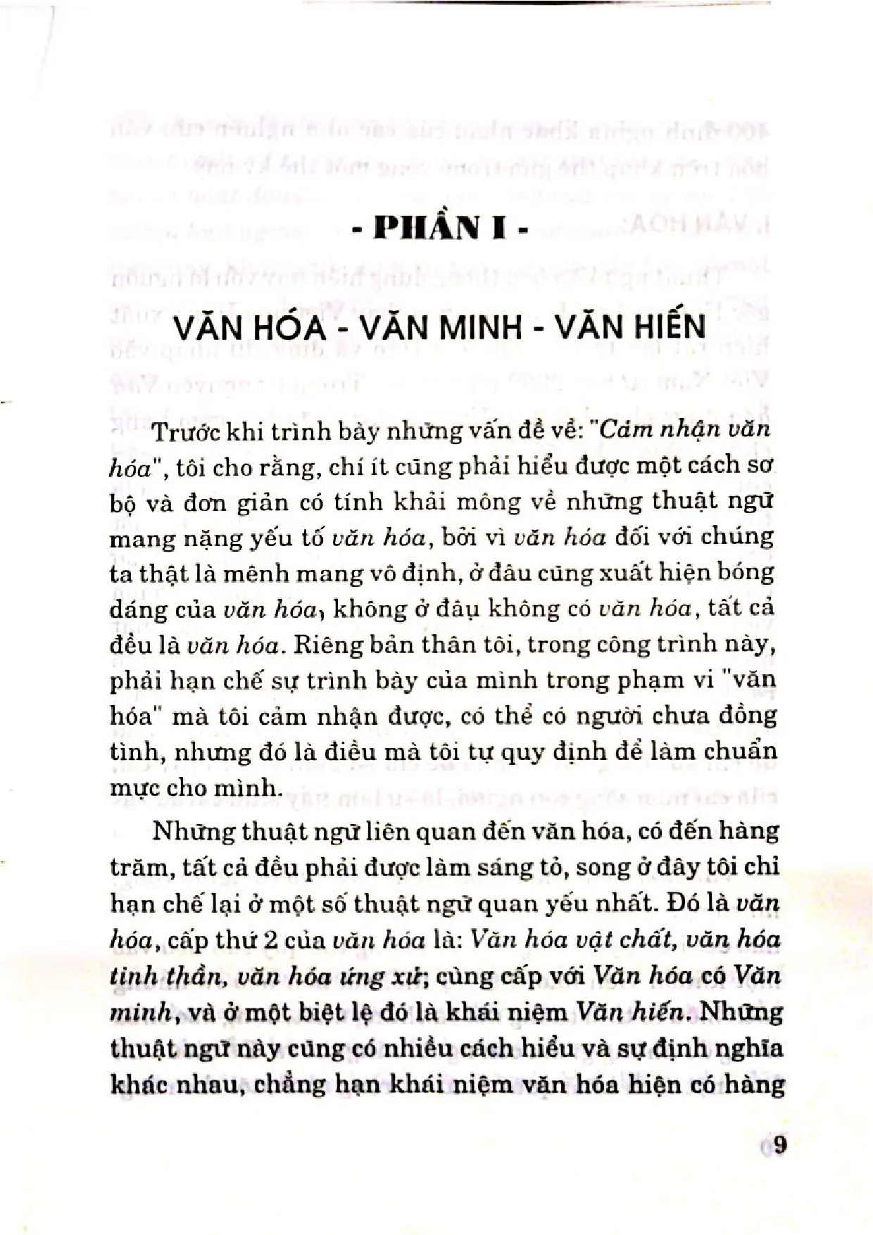 Mục lục chi tiết trang 2 sách Cảm nhận về văn hóa