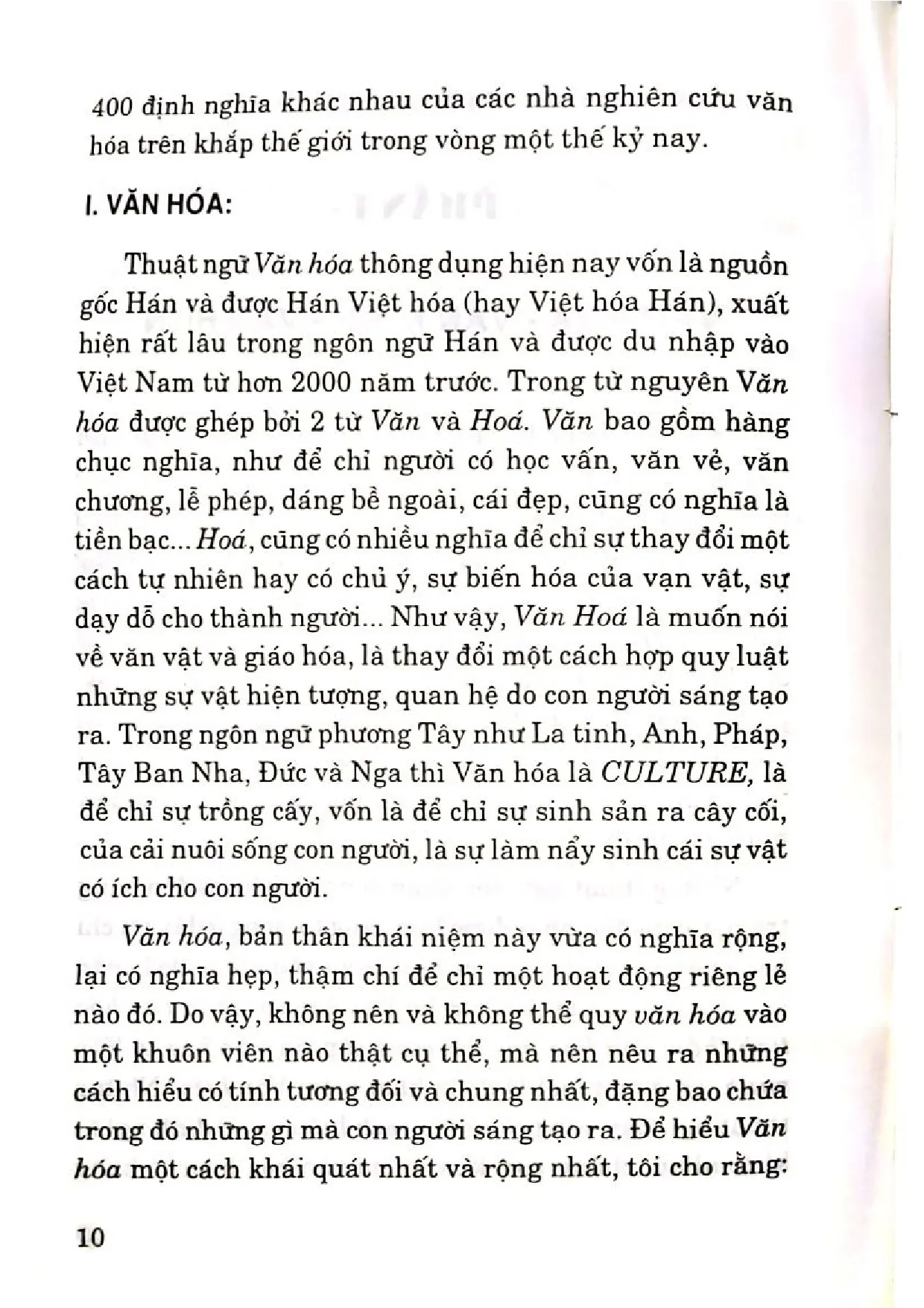 Mục lục chi tiết trang 3 sách Cảm nhận về văn hóa