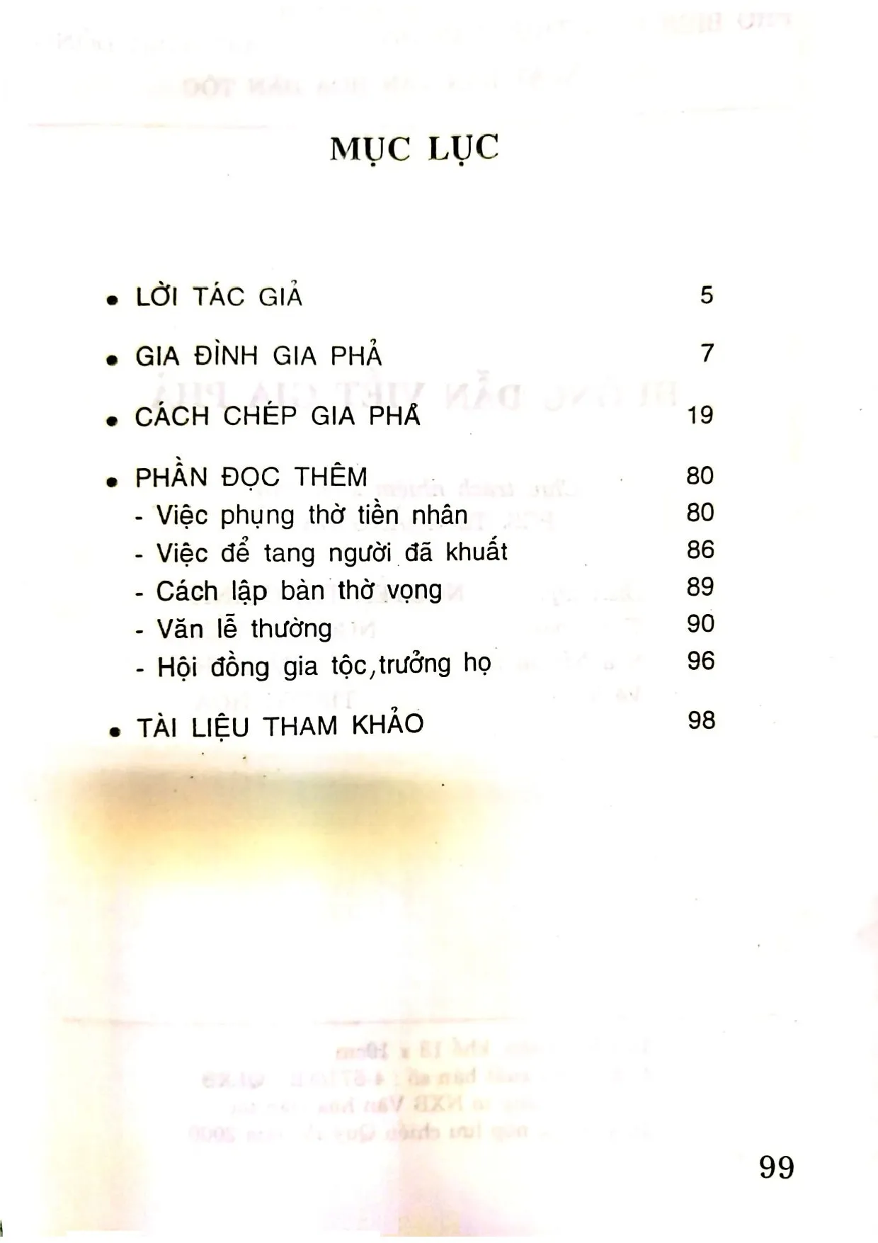 Trang bìa chính thức sách Hướng dẫn viết gia phả