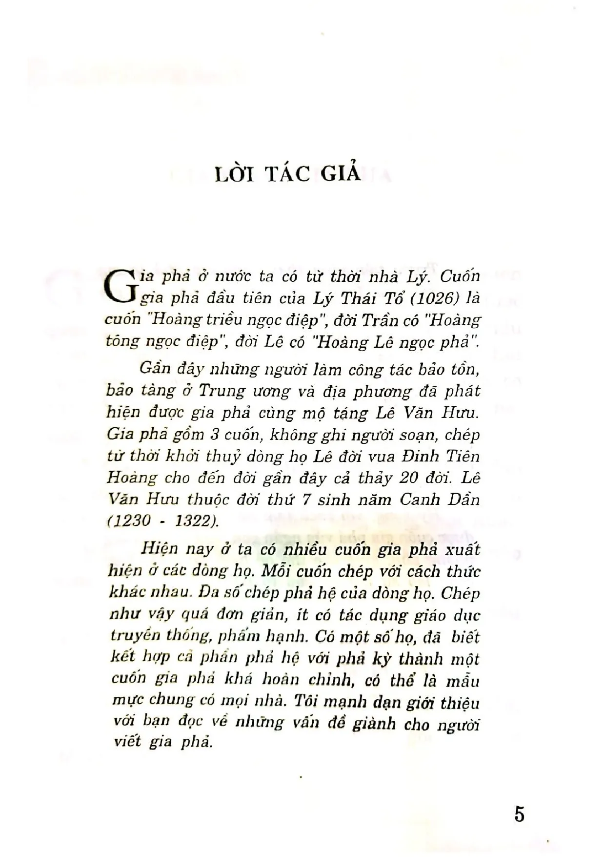 Mục lục chi tiết trang 1 sách Hướng dẫn viết gia phả