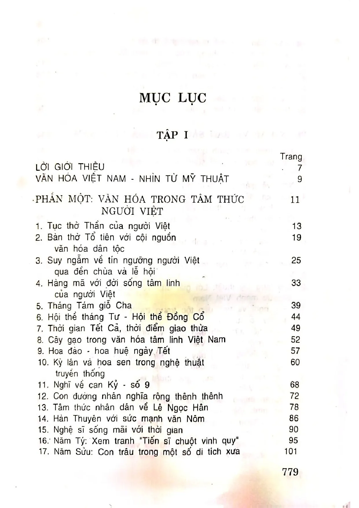 Trang bìa chính thức sách Văn hóa Việt Nam nhìn từ mỹ thuật tập 1