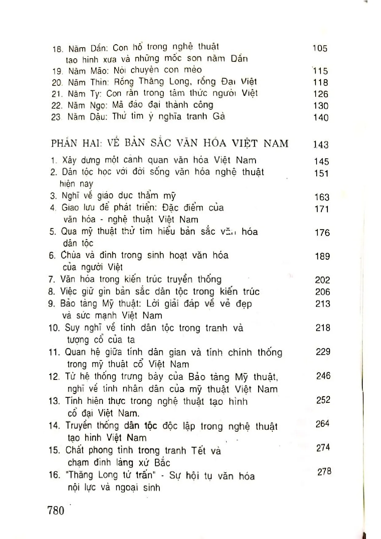 Mục lục chi tiết trang 1 sách Văn hóa Việt Nam nhìn từ mỹ thuật tập 1