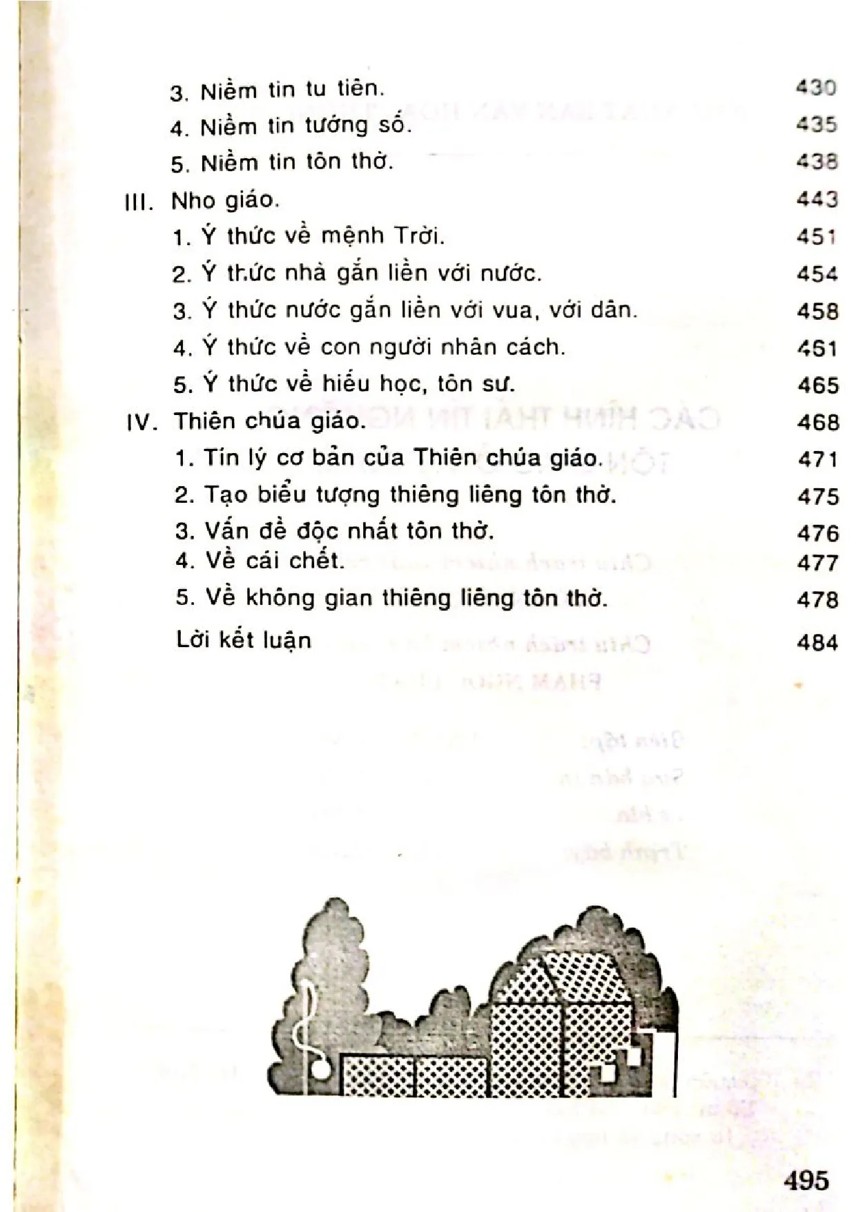 Nội dung trang phụ bản giới thiệu sách Các hình thái tín ngưỡng tôn giáo ở Việt Nam