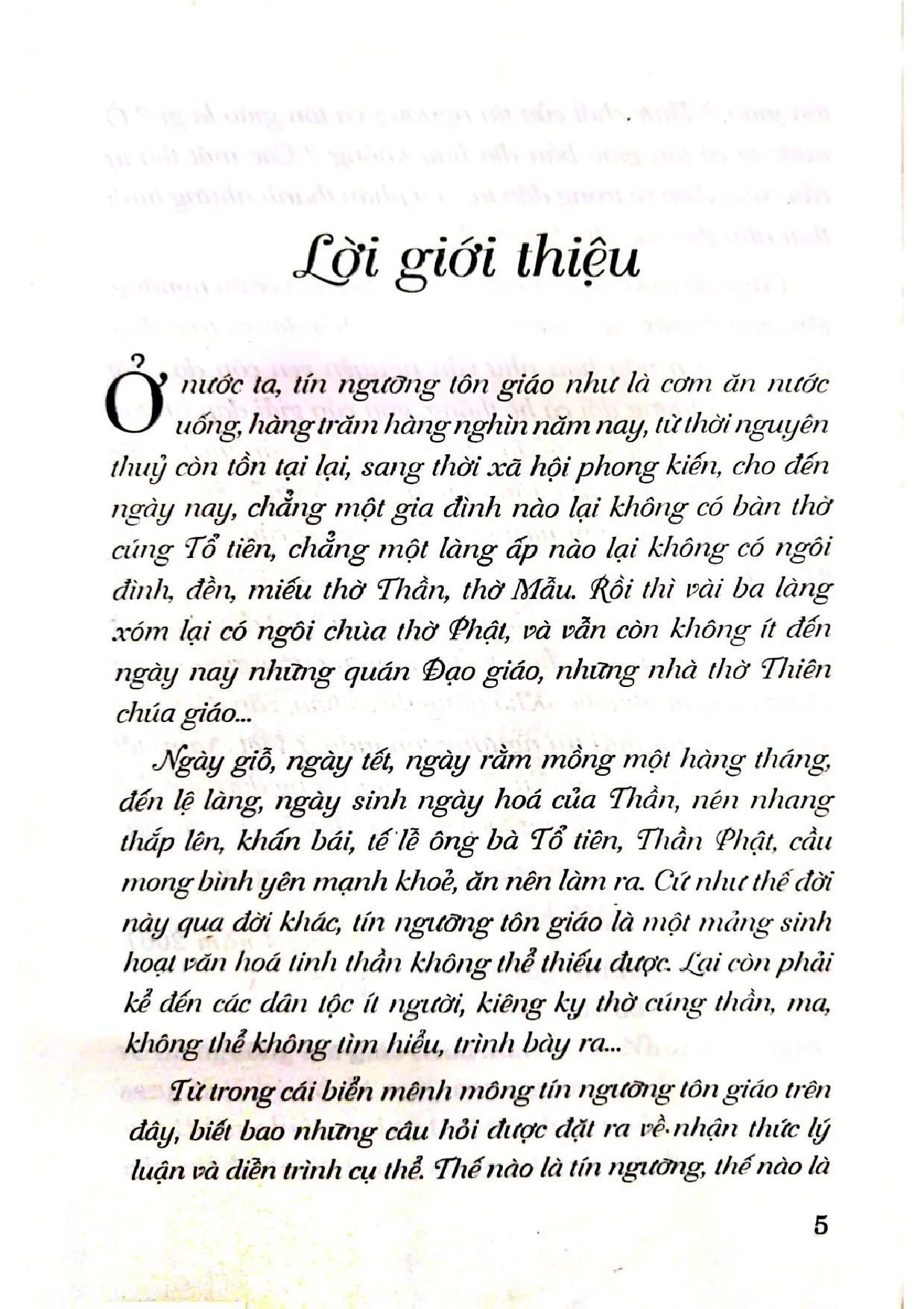 Nội dung mục lục và hình ảnh sách Các hình thái tín ngưỡng tôn giáo ở Việt Nam - Trang 5
