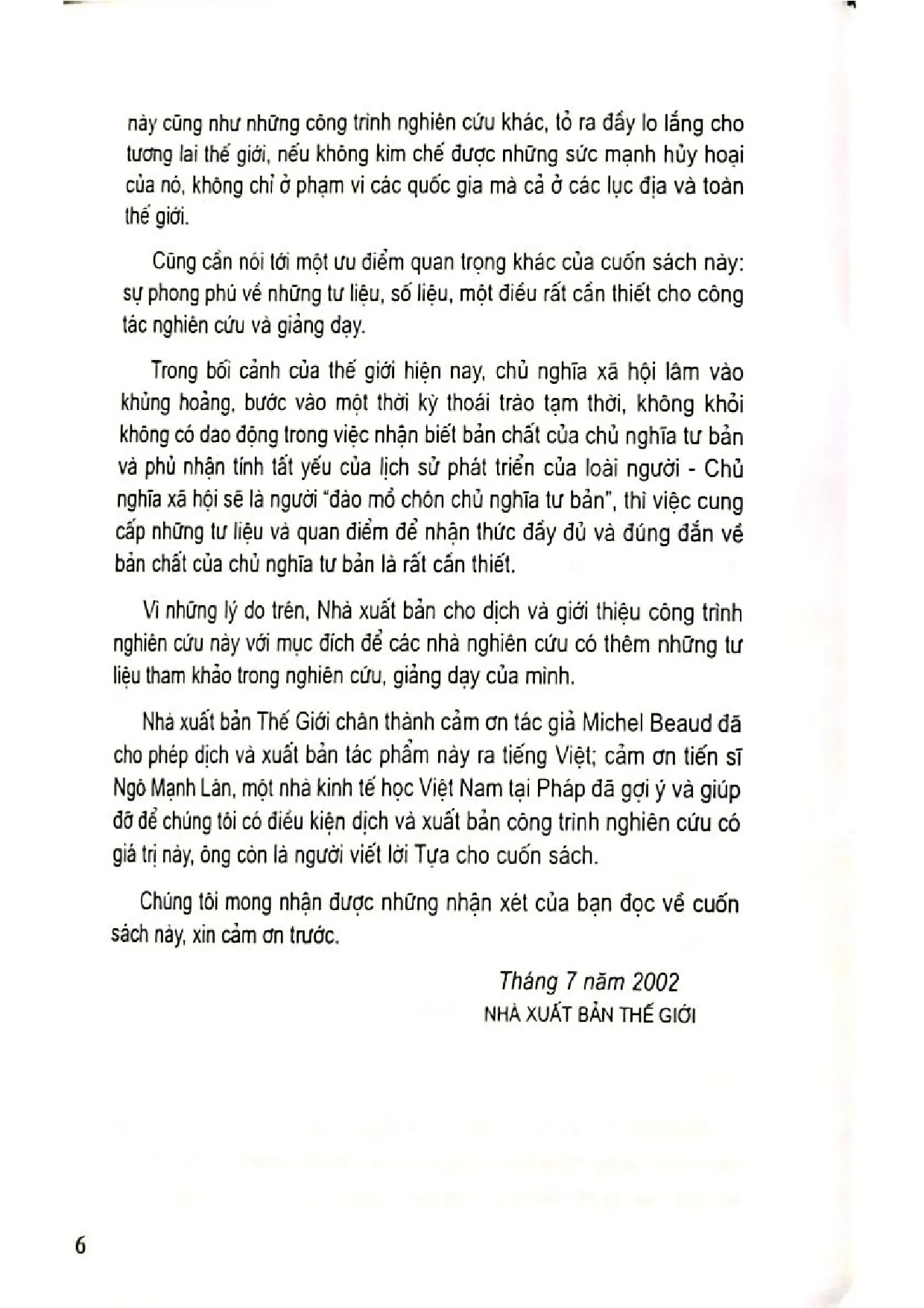 Nội dung mục lục và hình ảnh sách Lịch sử chủ nghĩa tư bản từ 1500 đến 2000 - Trang 6