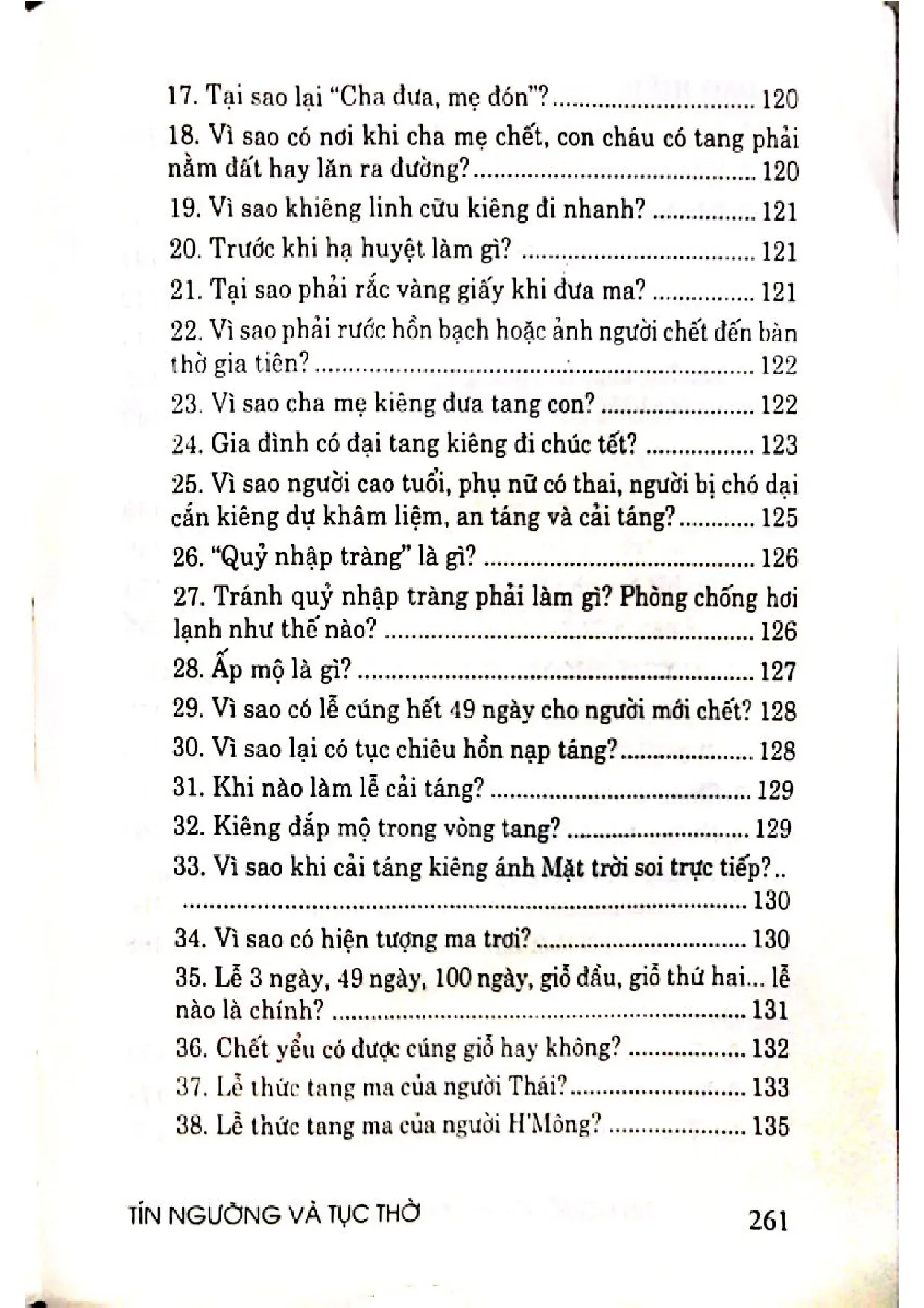 Nội dung trang phụ bản giới thiệu sách Tín ngưỡng phong tục và những kiêng kị dân gian ở Việt Nam