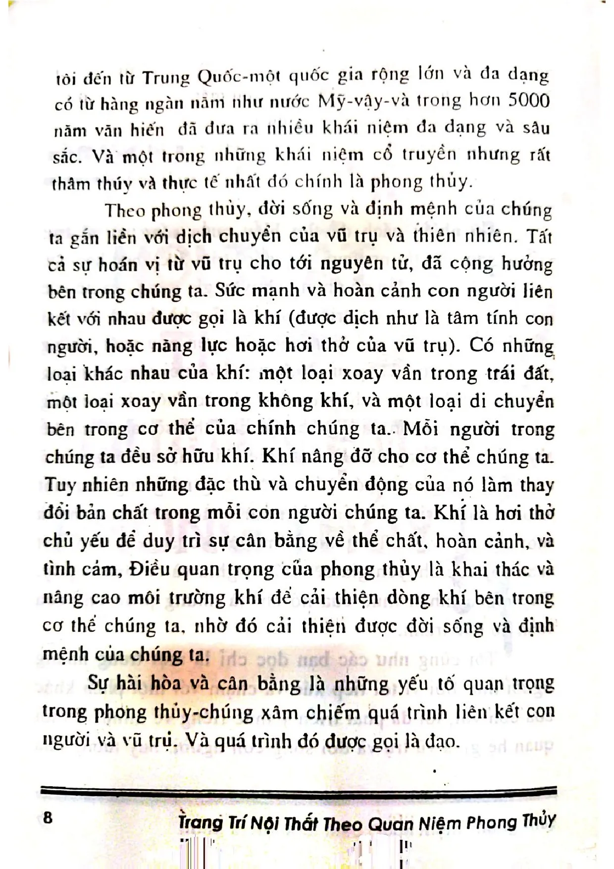 Nội dung mục lục và hình ảnh sách Trang trí nội thất theo quan niệm phong thủy - Trang 6