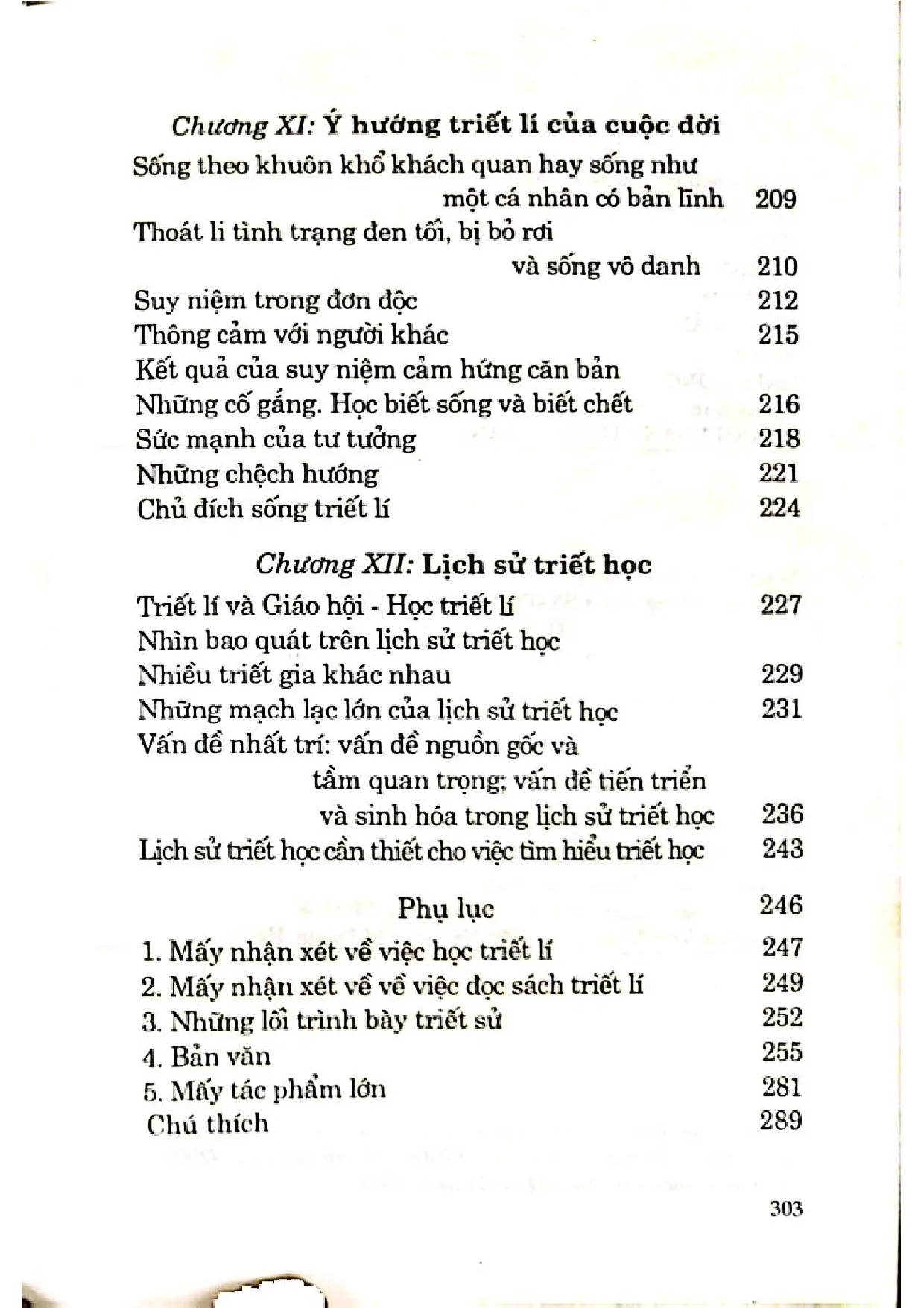 Nội dung trang phụ bản giới thiệu sách Triết học nhập môn