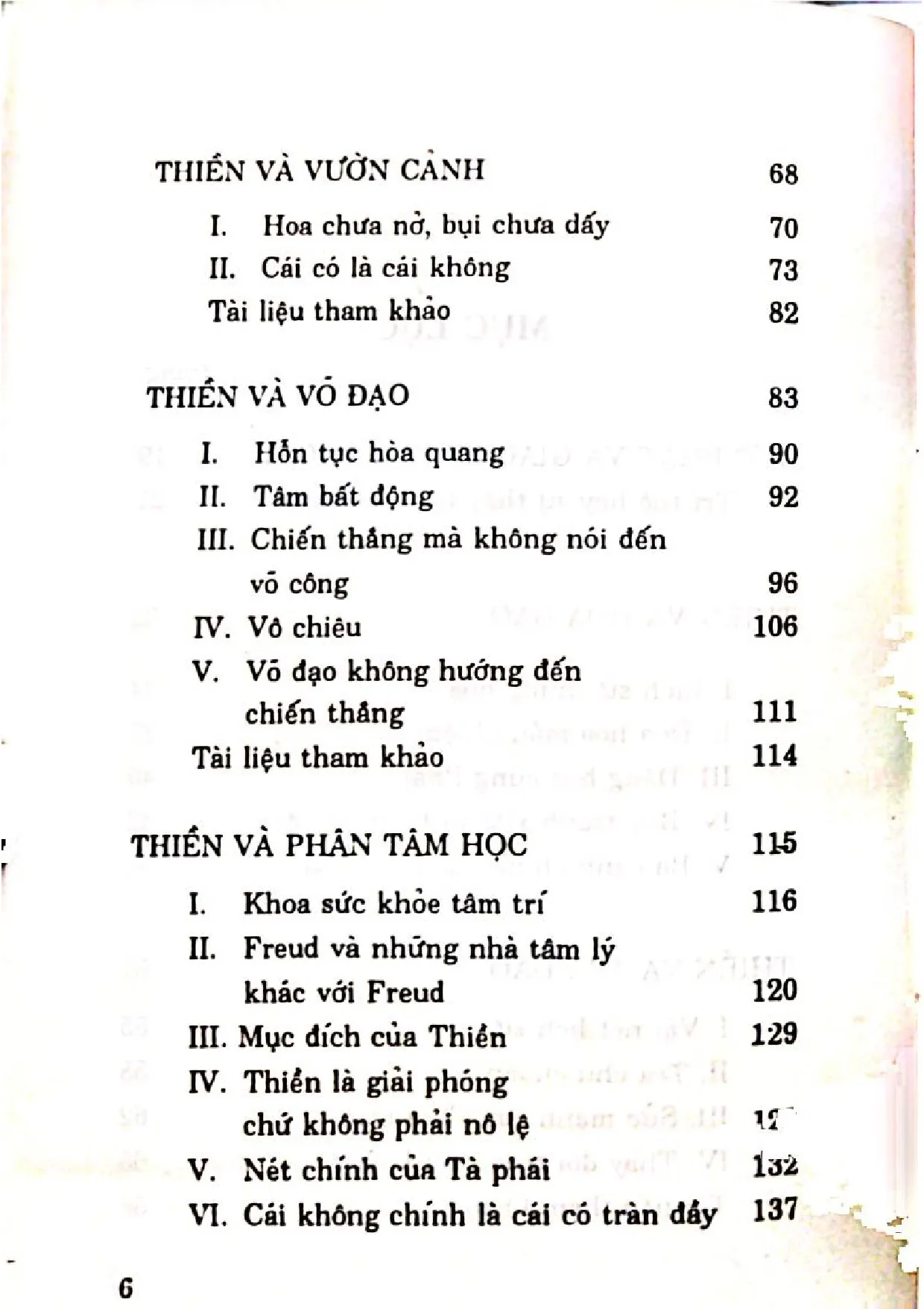 Mục lục chi tiết trang 1 sách Những nét văn hóa của đạo phật