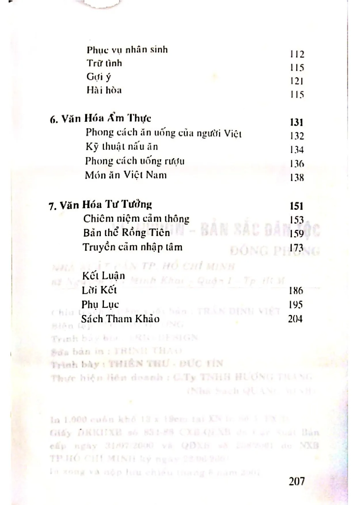 Mục lục chi tiết trang 1 sách Về nguồn bản sắc dân tộc