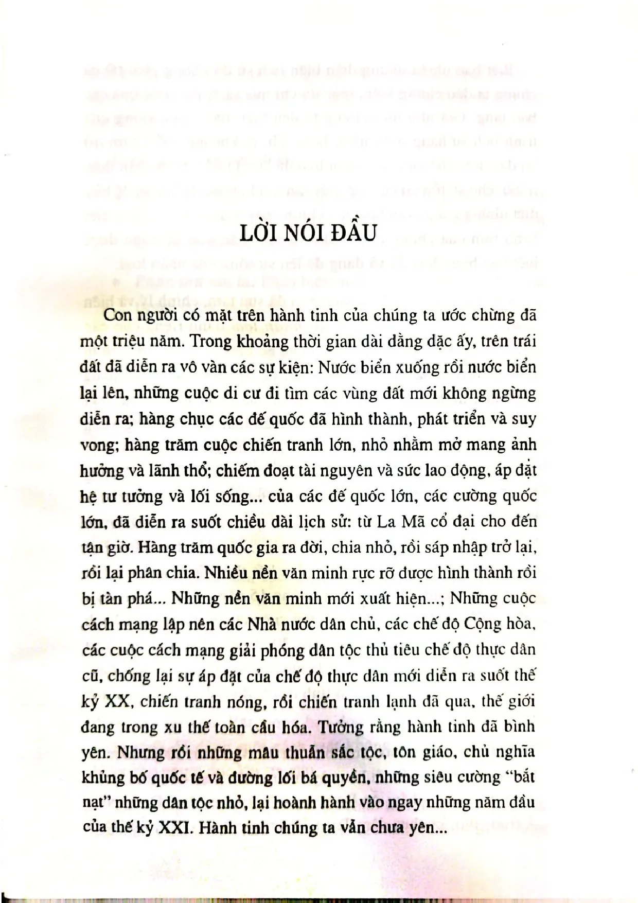 Mục lục chi tiết trang 3 sách Phác thảo lịch sử nhân loại