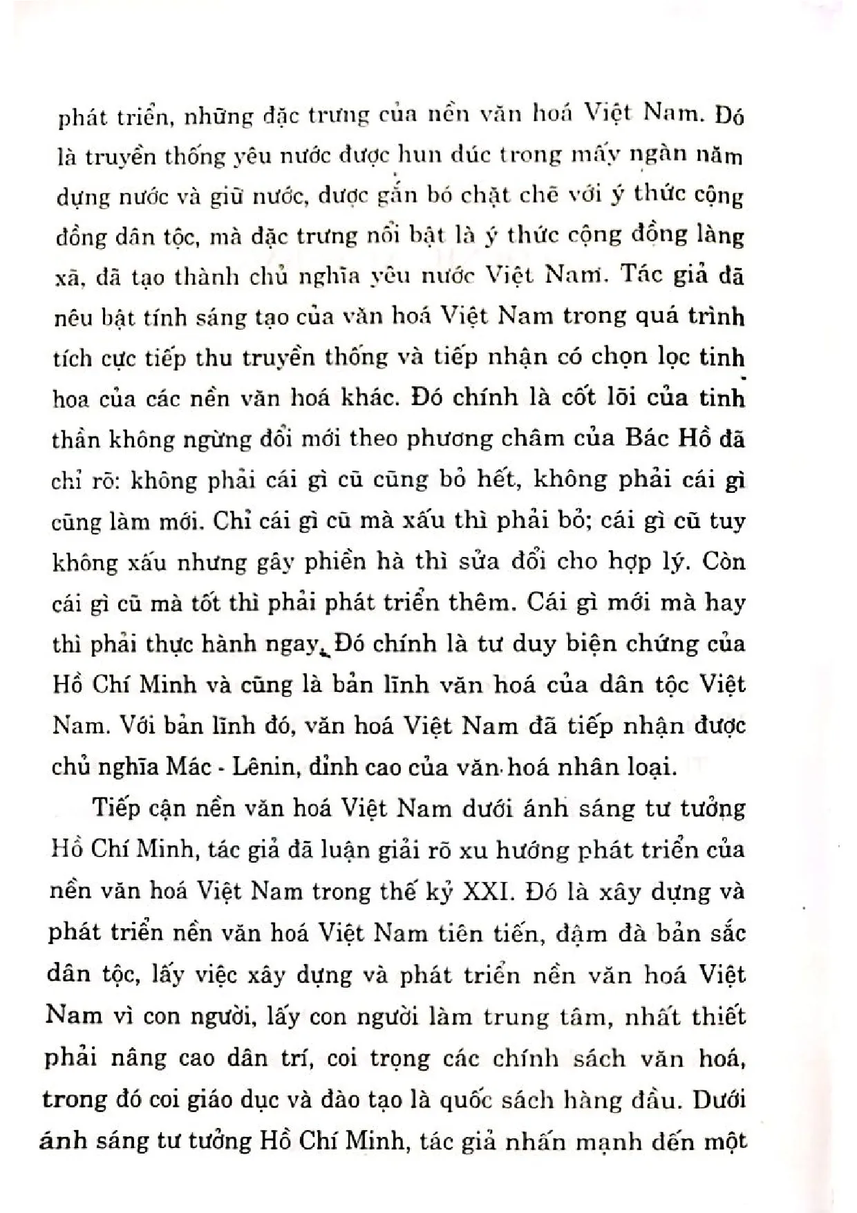 Mục lục chi tiết trang 3 sách Góp phần nghiên cứu văn hóa Việt Nam dưới ánh sáng tư tưởng Hồ Chí Minh