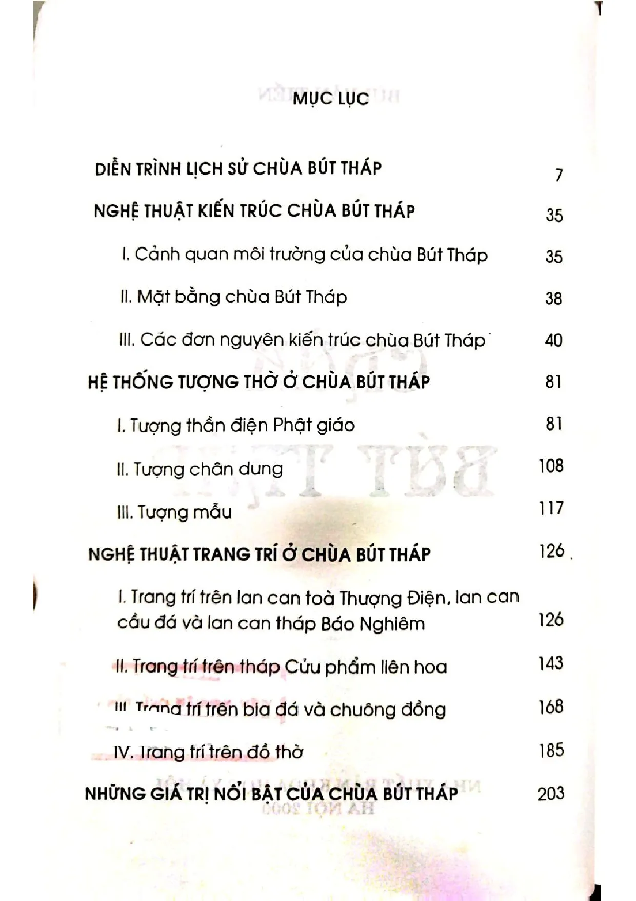 Trang bìa chính thức sách Chùa Bút tháp