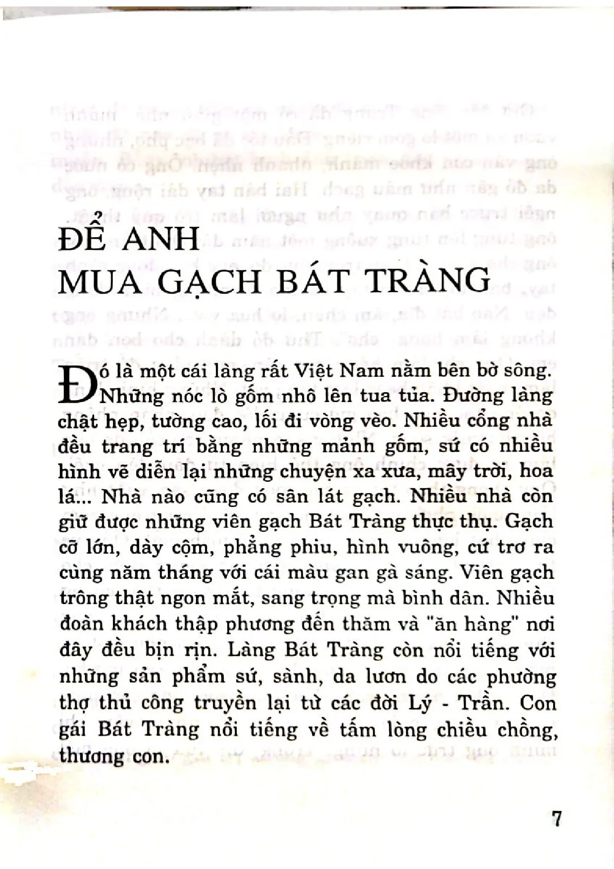 Nội dung trang phụ bản giới thiệu sách Việt Nam sắc hương xưa