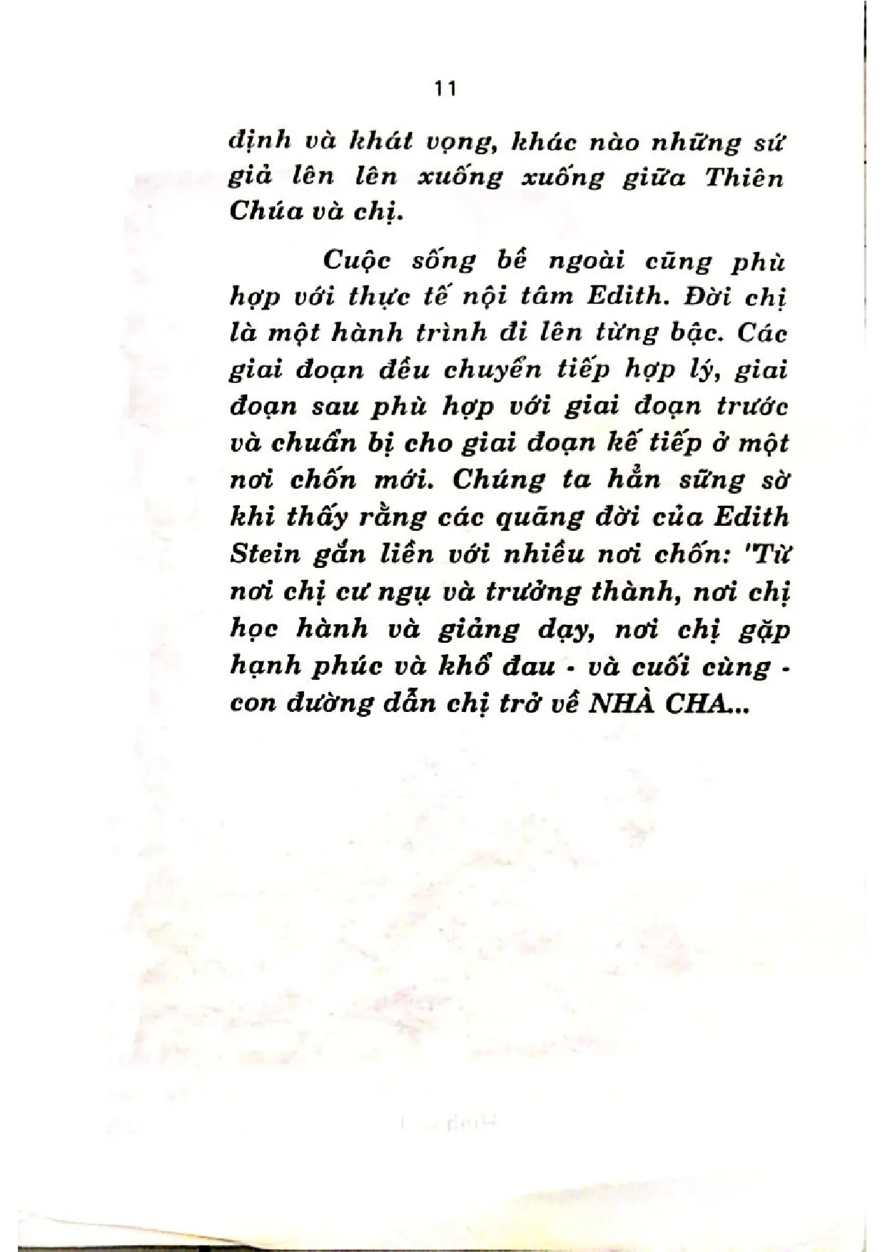 Nội dung trang phụ bản giới thiệu sách Thánh Terexa Benedicta