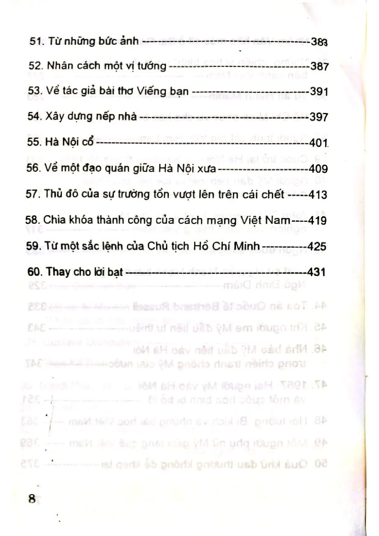 Mục lục chi tiết trang 3 sách Tìm hiểu lịch sử Việt Nam