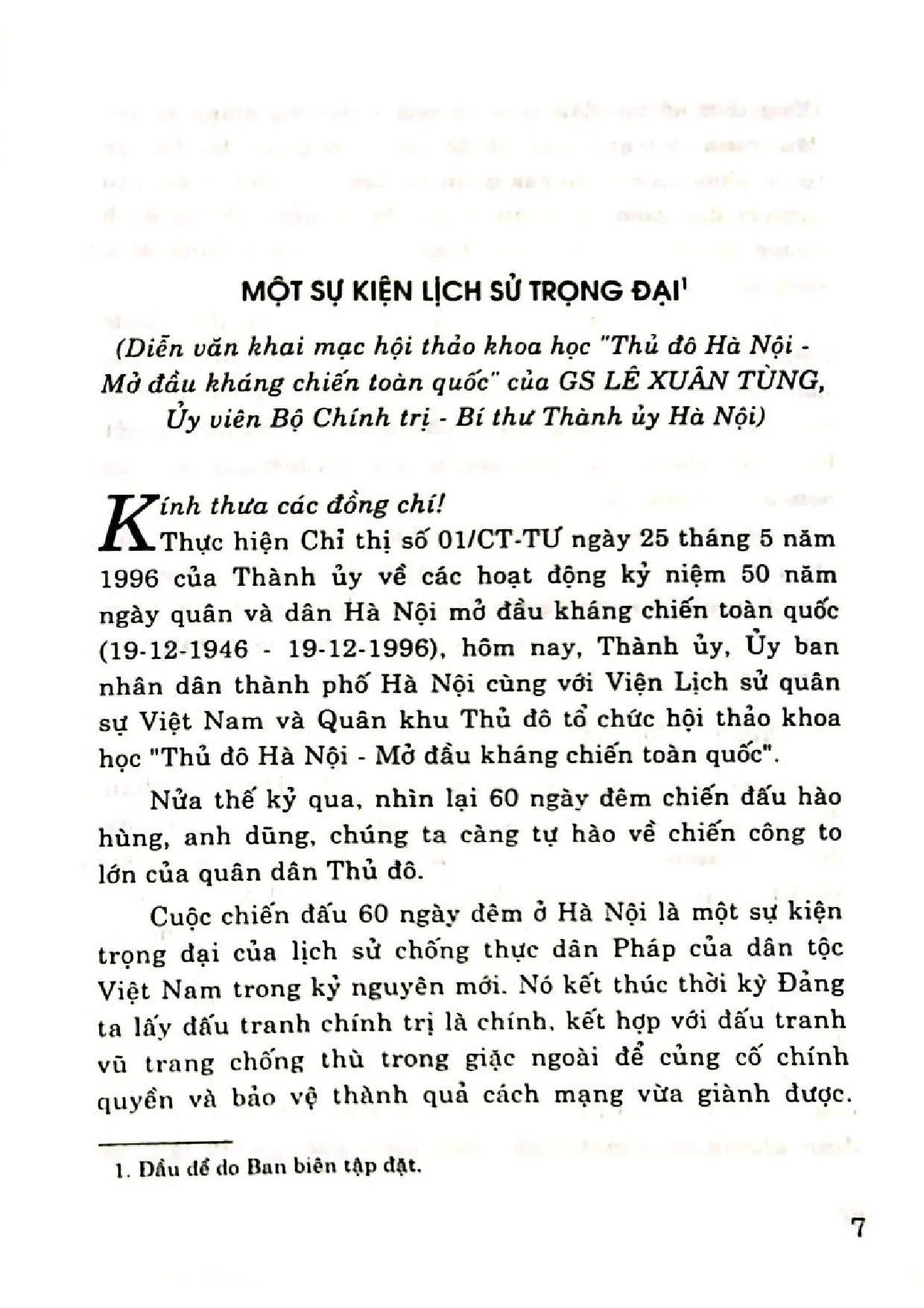 Nội dung mục lục và hình ảnh sách Hà Nội mở đầu kháng chiến toàn quốc tầm vóc và ý nghĩa - Trang 7