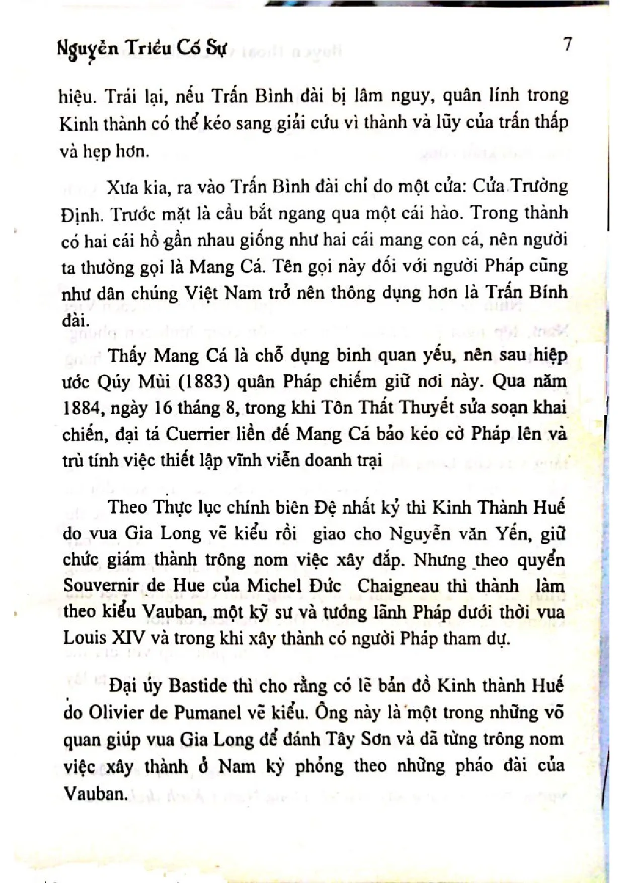 Nội dung trang phụ bản giới thiệu sách Nguyễn Triều cố sự huyền thoại về danh lam xứ Huế